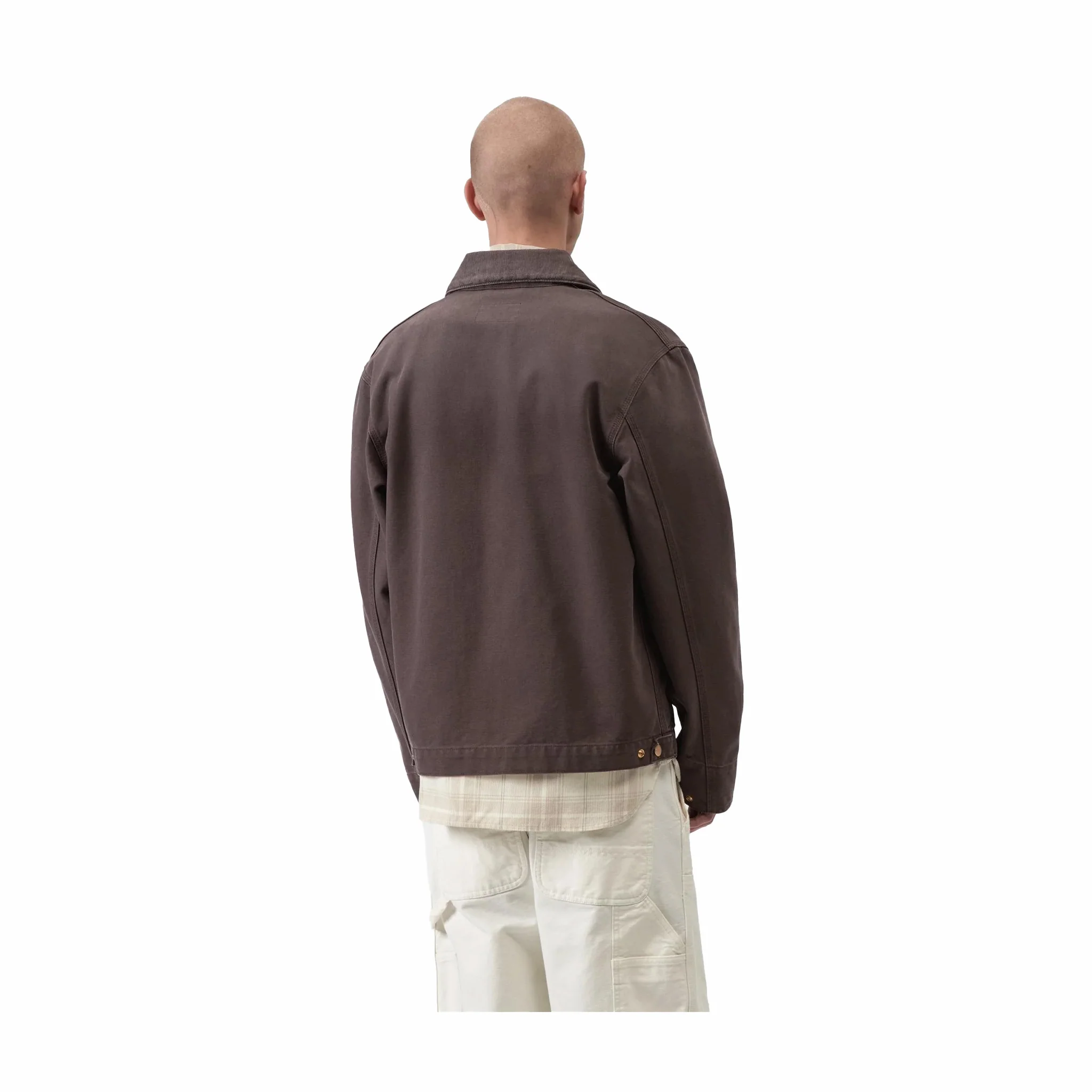 Carhartt WIP Detroit Jacket - Stone Canvas (Shale/Shale) - Image 4