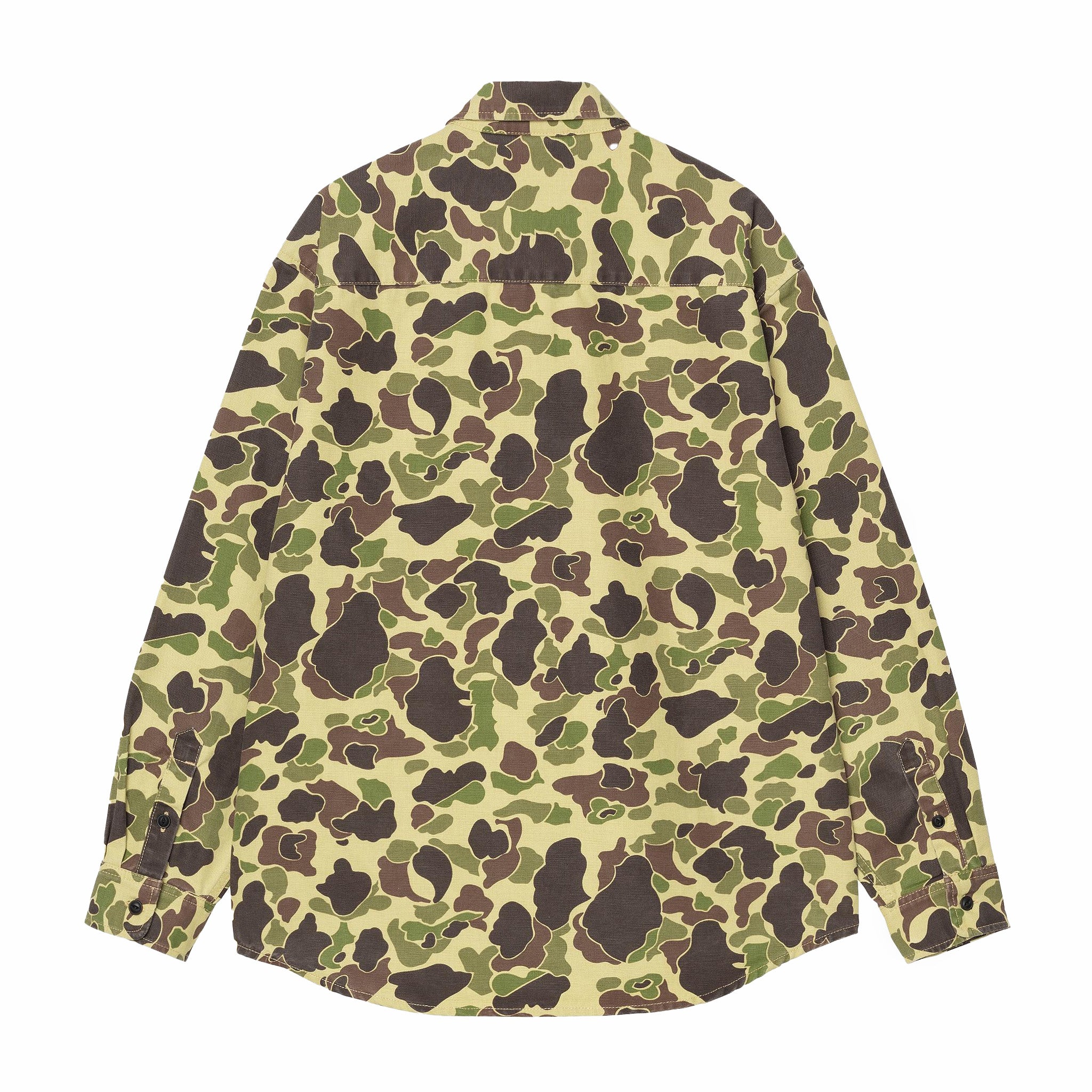 Carhartt WIP Duck Camo Shirt - Stone Washed (Green Camo Duck) - Image 2