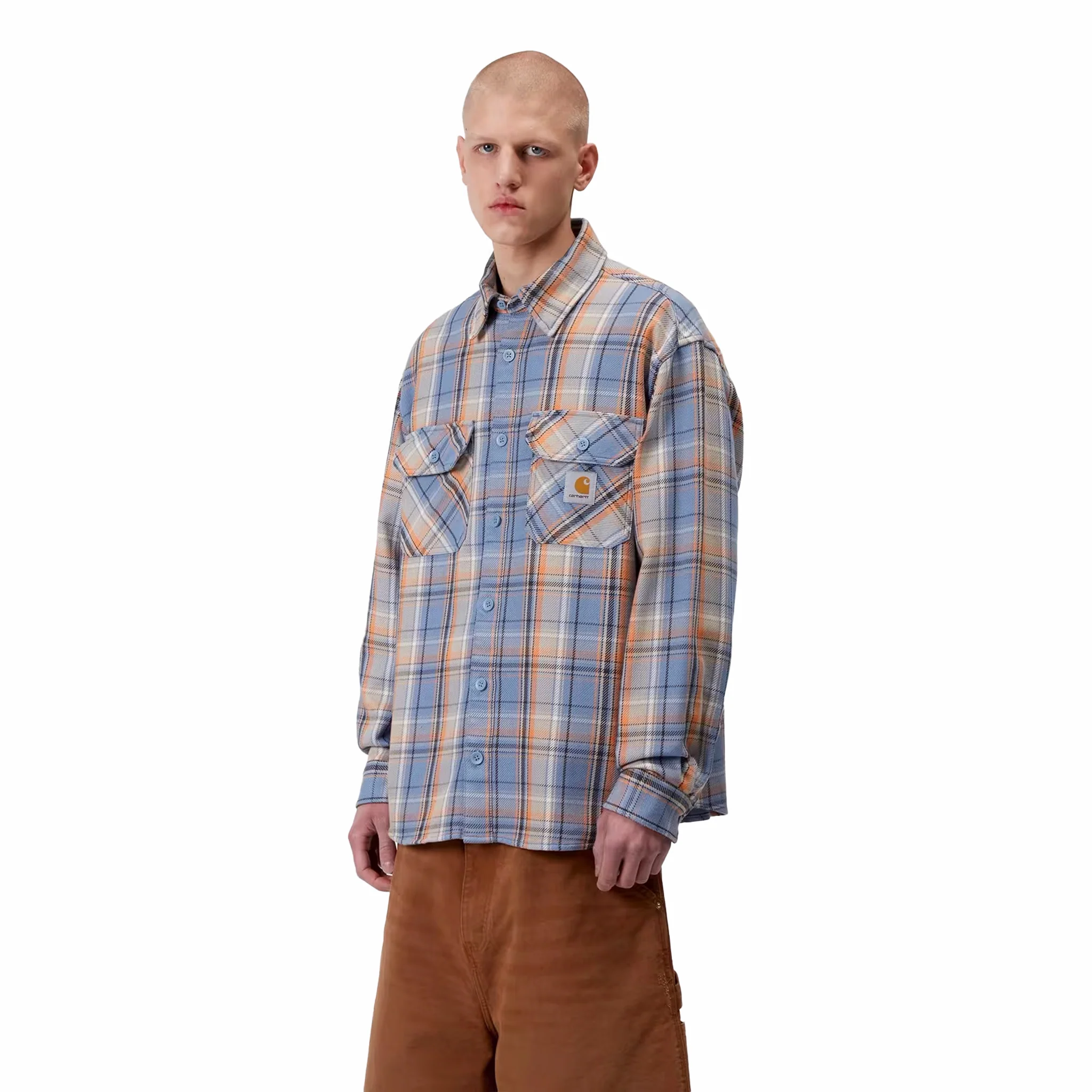 Carhartt WIP L/S Tunick Shirt (Blue) - Image 3