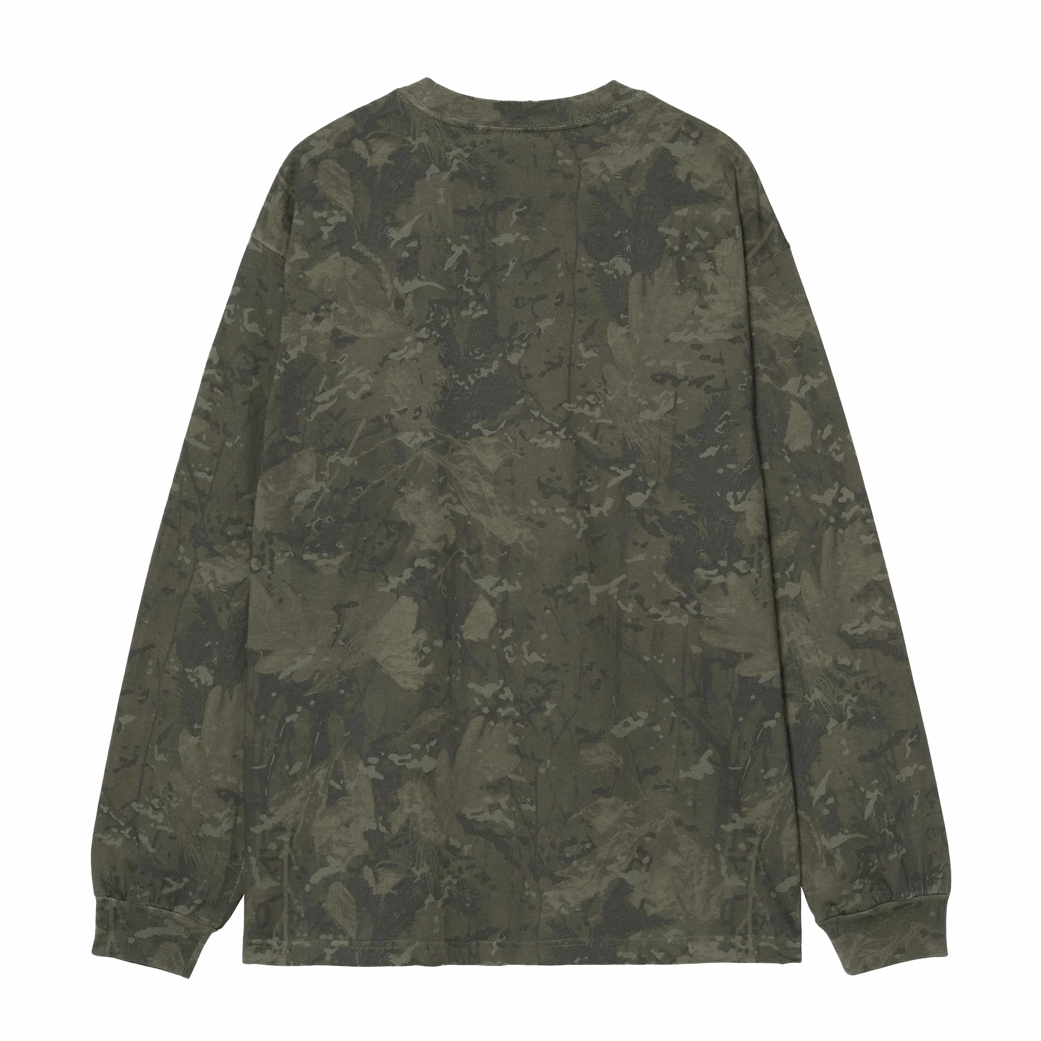 Carhartt WIP Long Sleeve Camo Combi T-Shirt (Green/Olive) - Image 2