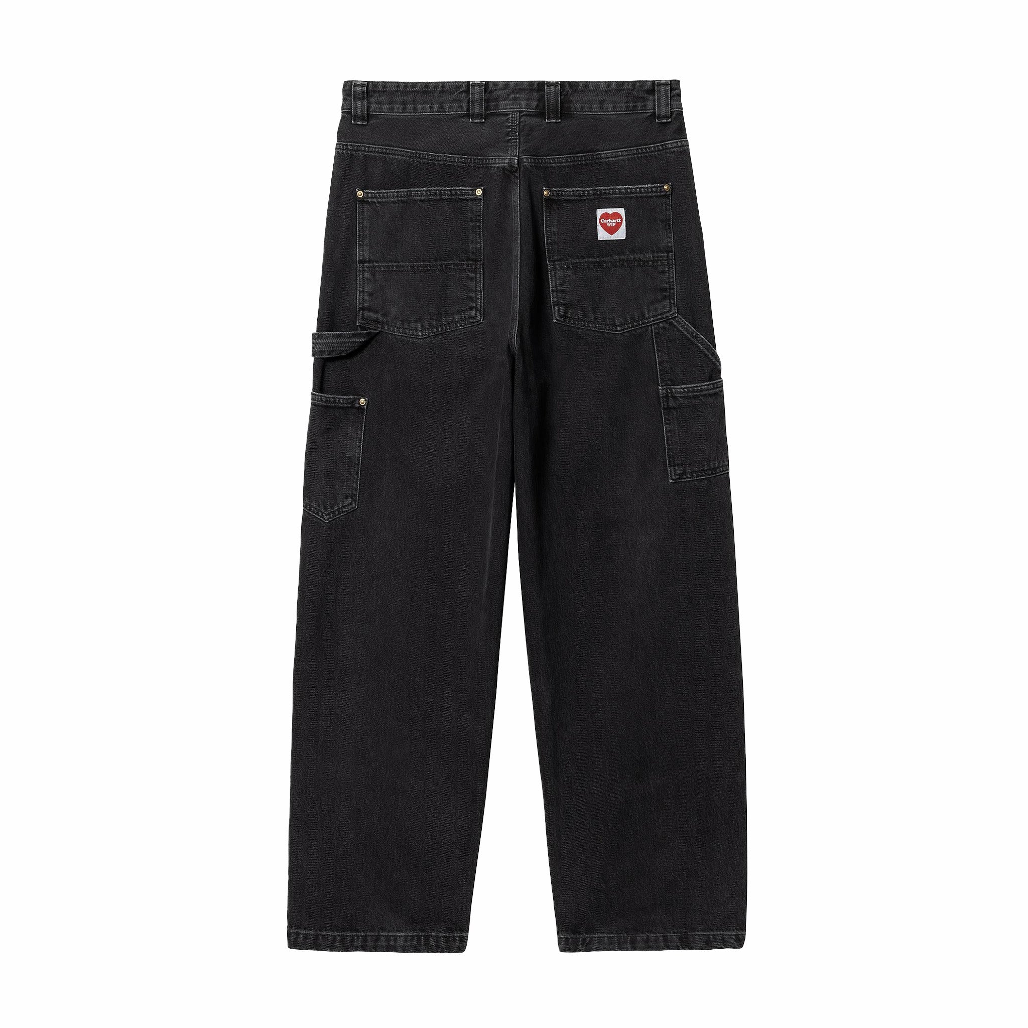 Carhartt WIP Nash Double Knee Pant (Black/Stone Washed) - Image 2