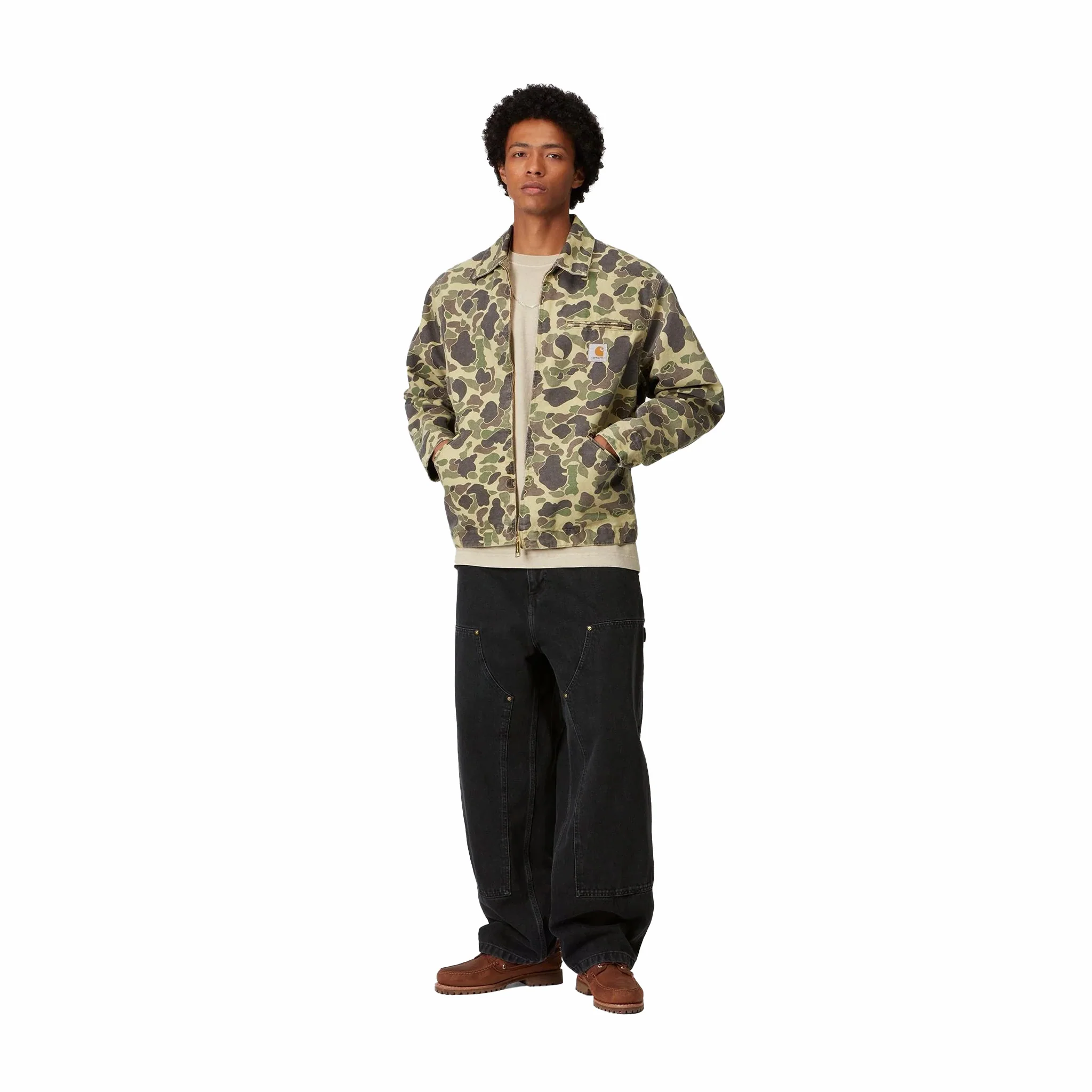Carhartt WIP Nash Double Knee Pant (Black/Stone Washed) - Image 3