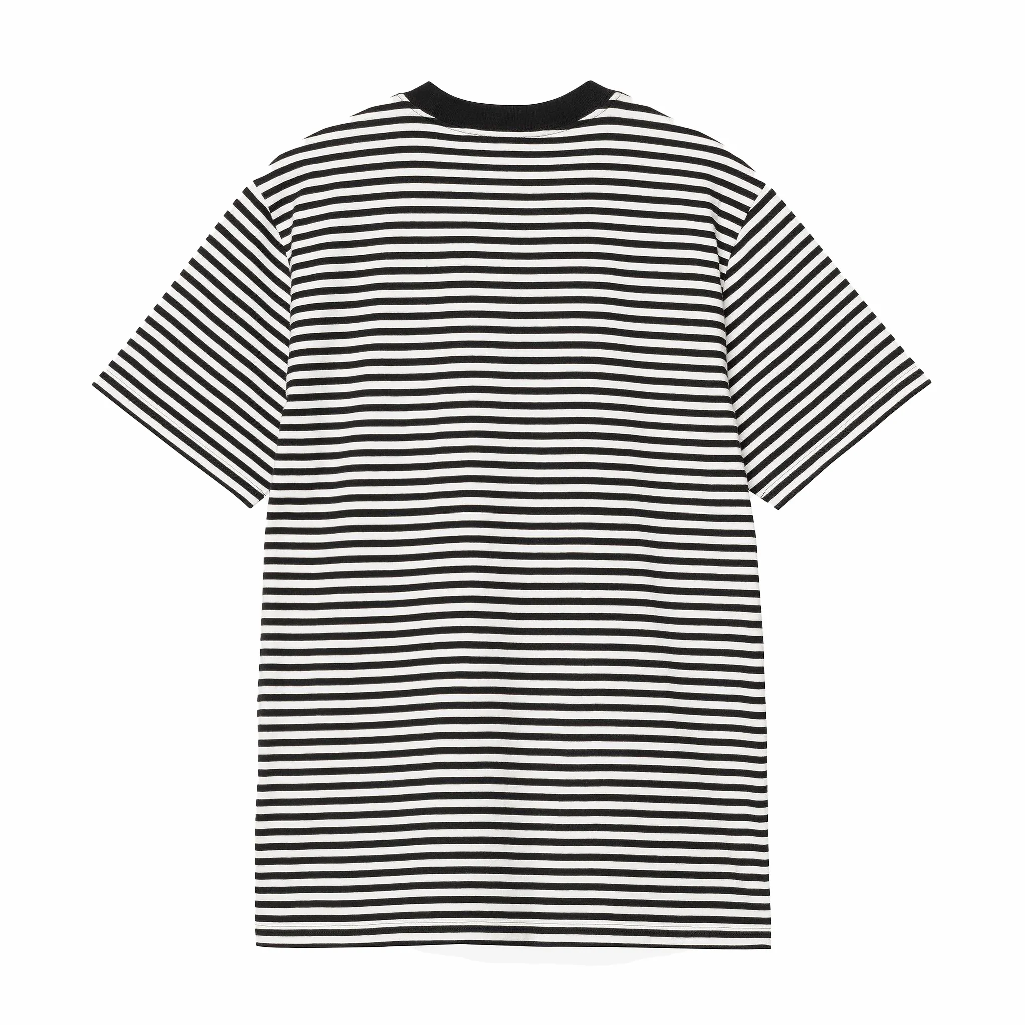 Carhartt WIP Verner Stripe Pocket T-Shirt (Black/Wax) - Image 2