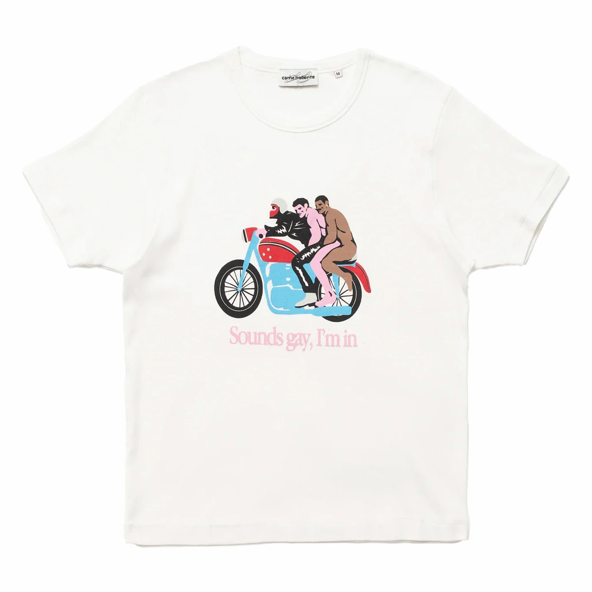 Carne Bollente Sounds Gay, We're In T-Shirt (Off White)