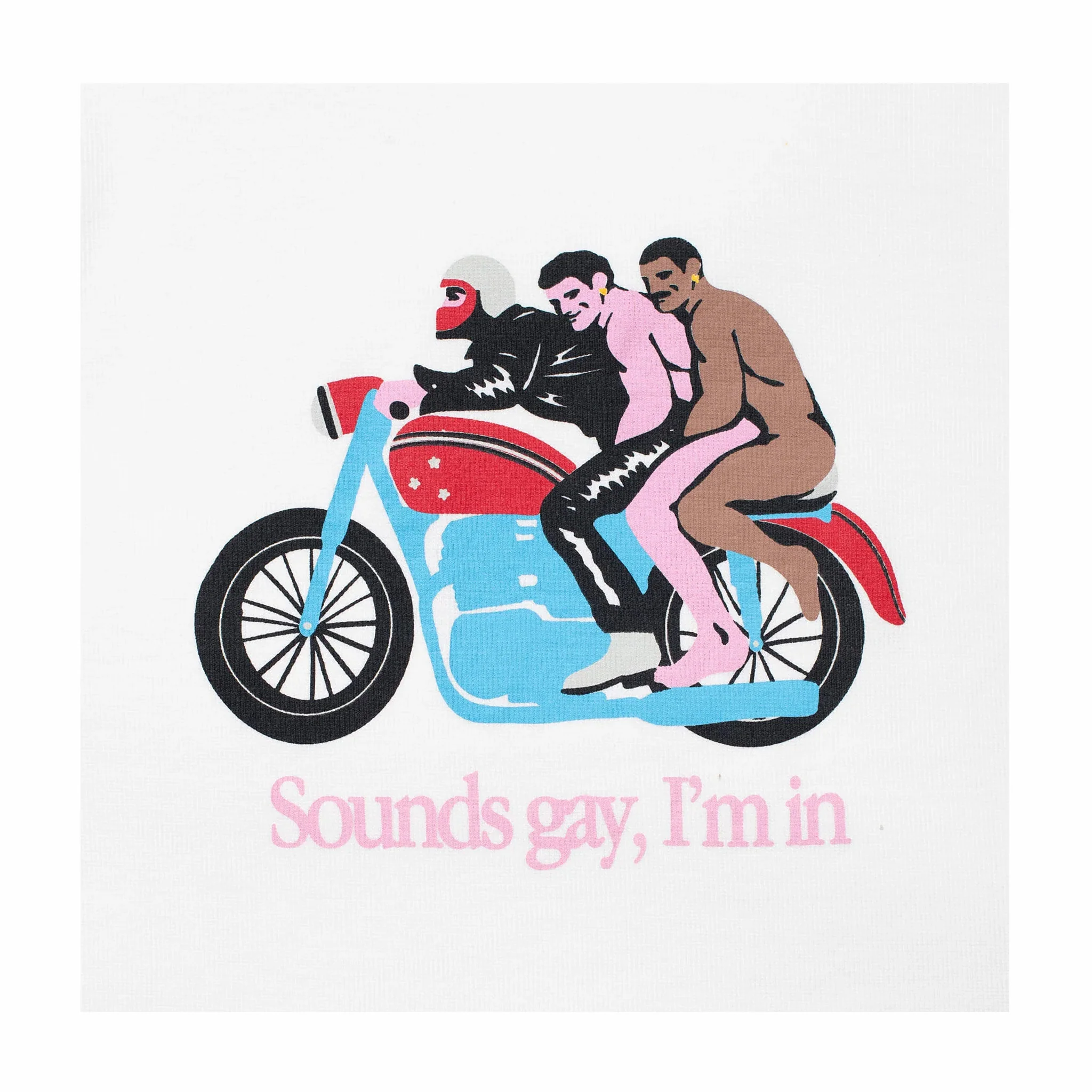 Carne Bollente Sounds Gay, We're In T-Shirt (Off White) - Image 2