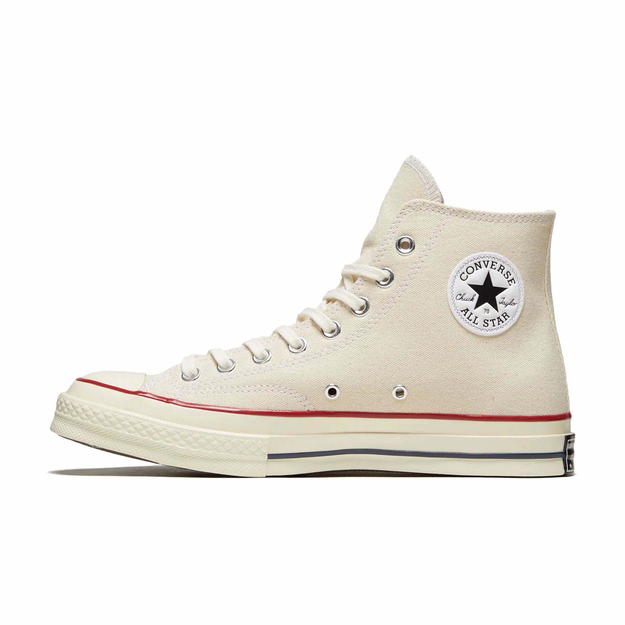 Converse Unisex Chuck 70 Canvas High Top Shoe (Parchment/Garnet/Egret) - Image 2