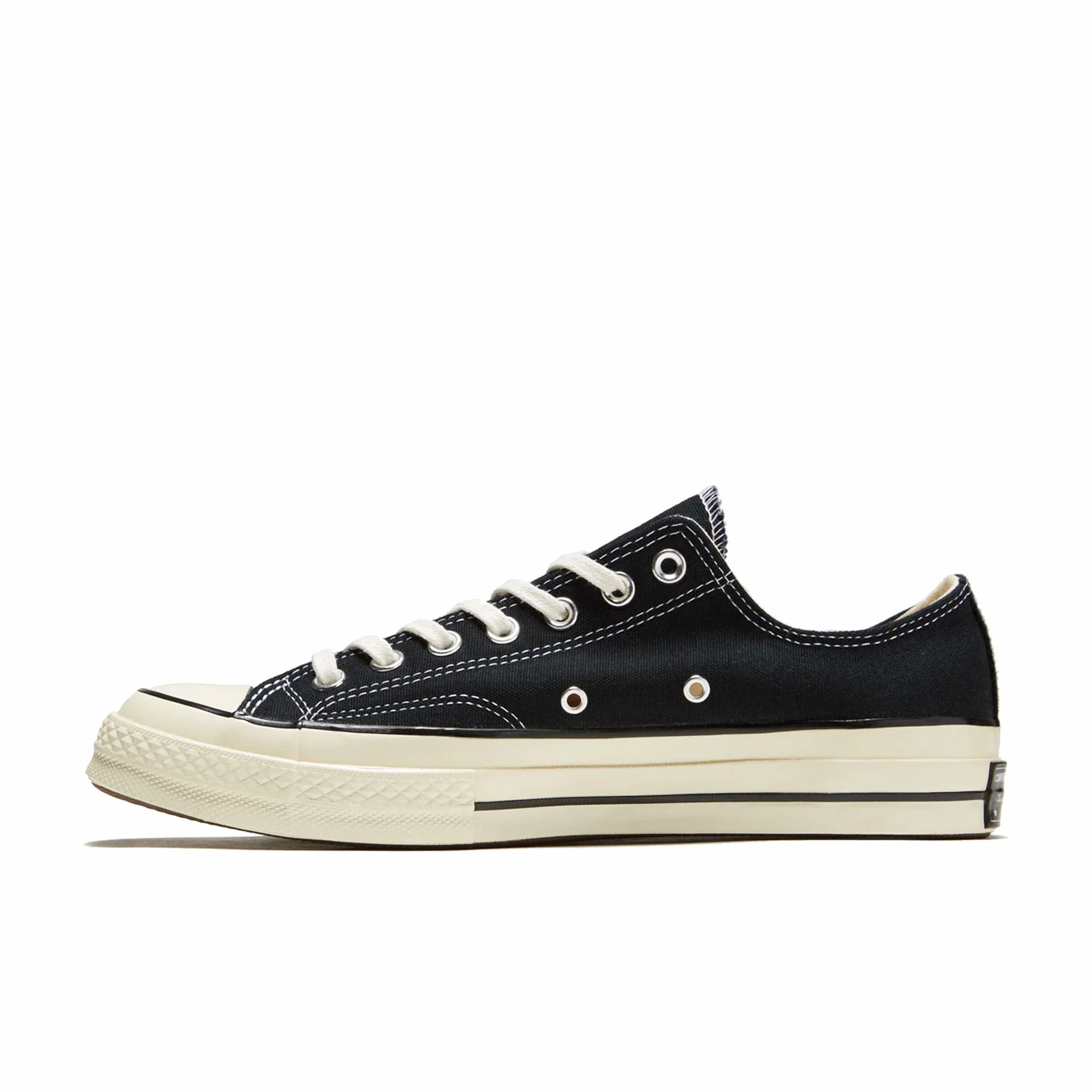 Converse Unisex Chuck 70 Ox Canvas Low Top Shoe (Black/Black/Egret) - Image 2