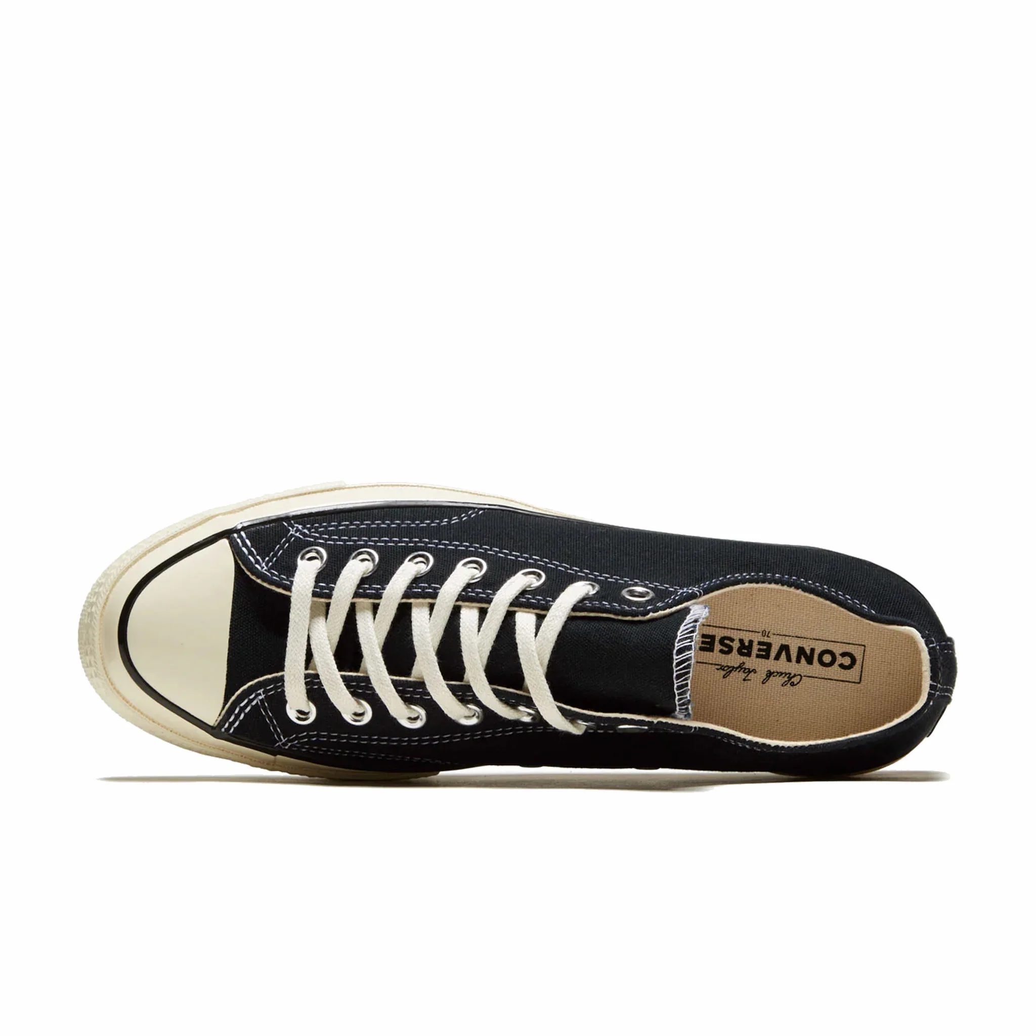 Converse Unisex Chuck 70 Ox Canvas Low Top Shoe (Black/Black/Egret) - Image 3