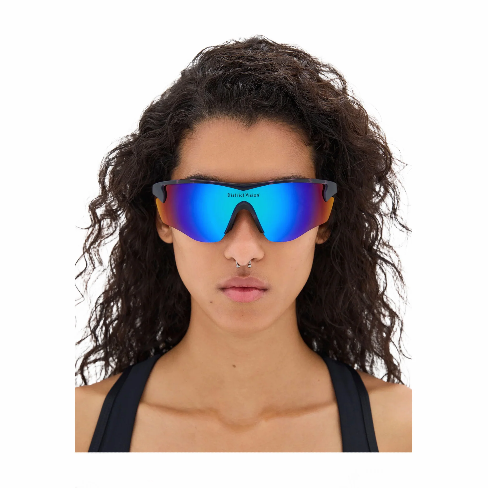 District Vision Junya Racer (Navy Pink Mosaic / D+ Blue Mirror) - Image 3