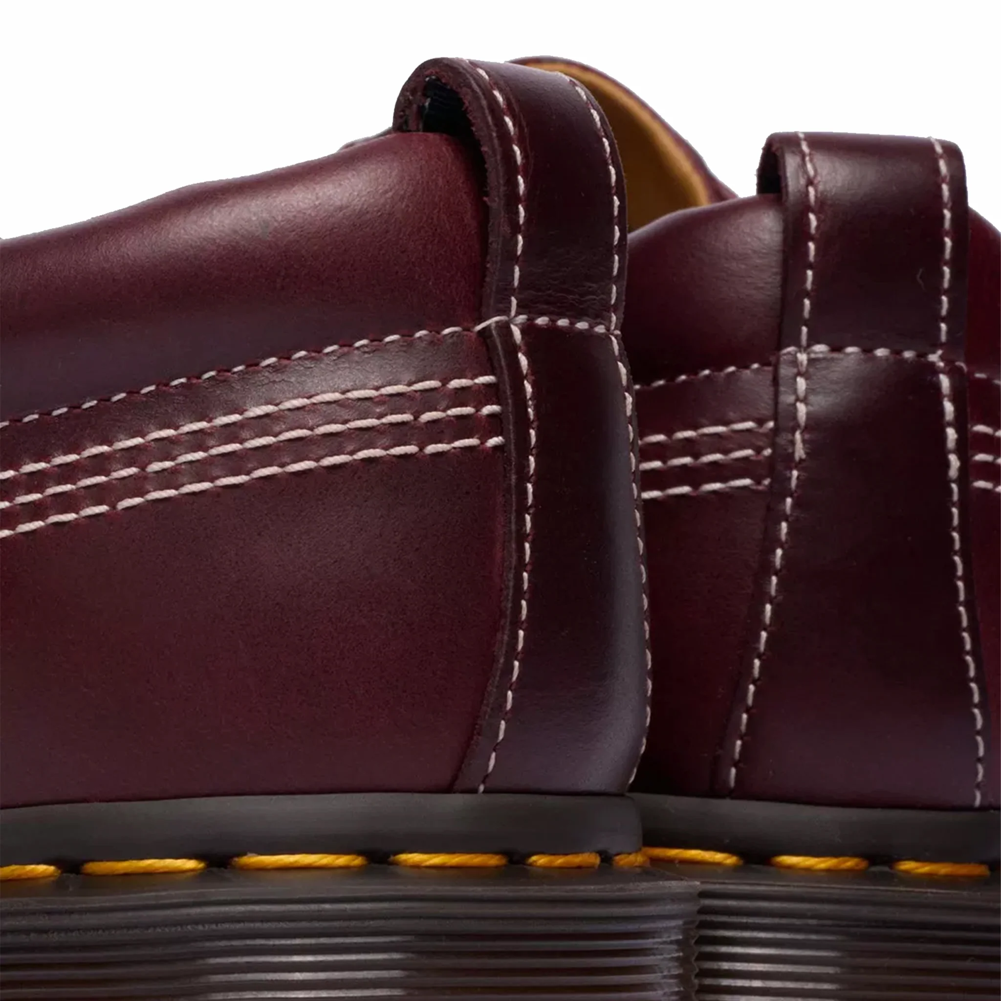 Dr. Martens Unisex Lowell Leather Moc Toe Shoes (Cherry Red) - Image 6
