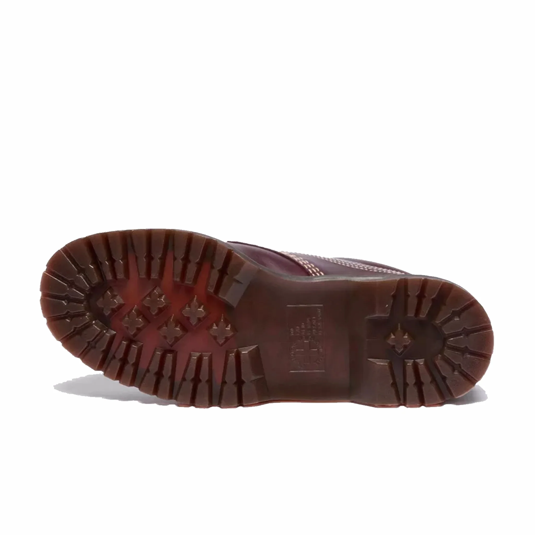 Dr. Martens Unisex Lowell Leather Moc Toe Shoes (Cherry Red) - Image 7