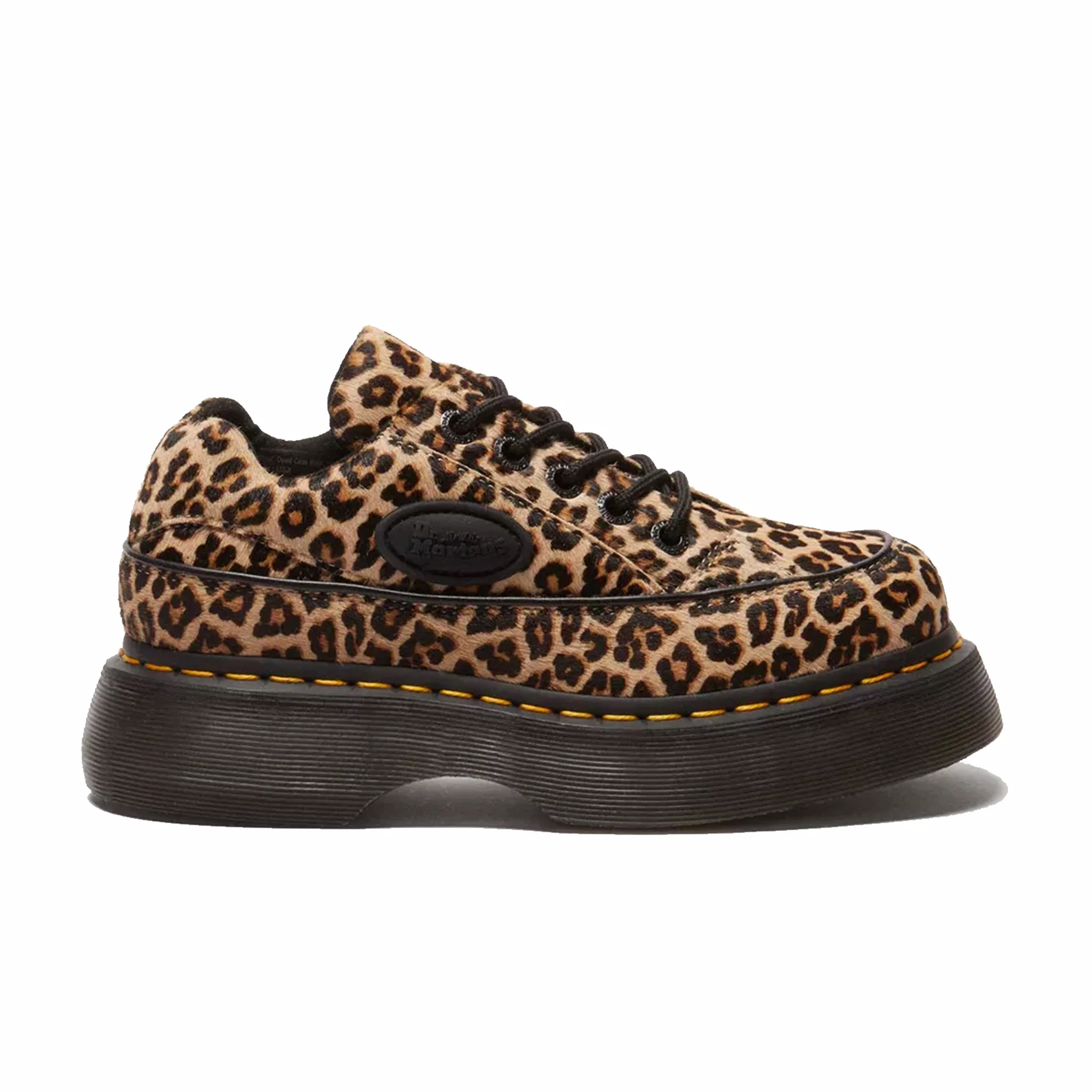 Dr. Martens Women's Buzz 5-Eye Shoes - Leopard (Light Tan)