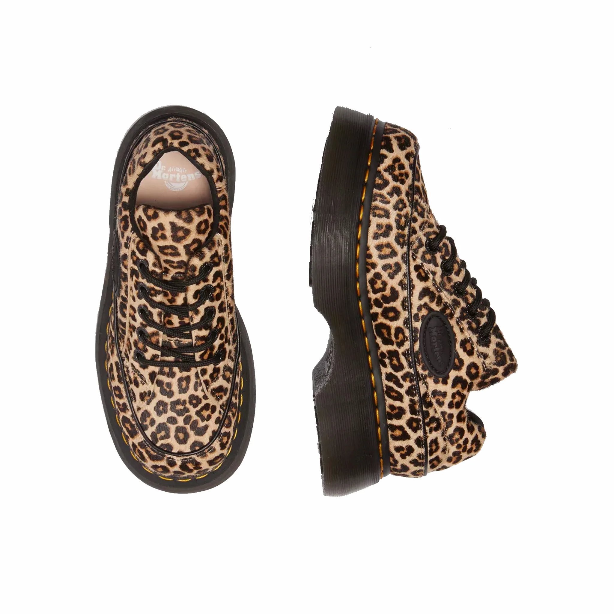 Dr. Martens Women's Buzz 5-Eye Shoes - Leopard (Light Tan) - Image 2