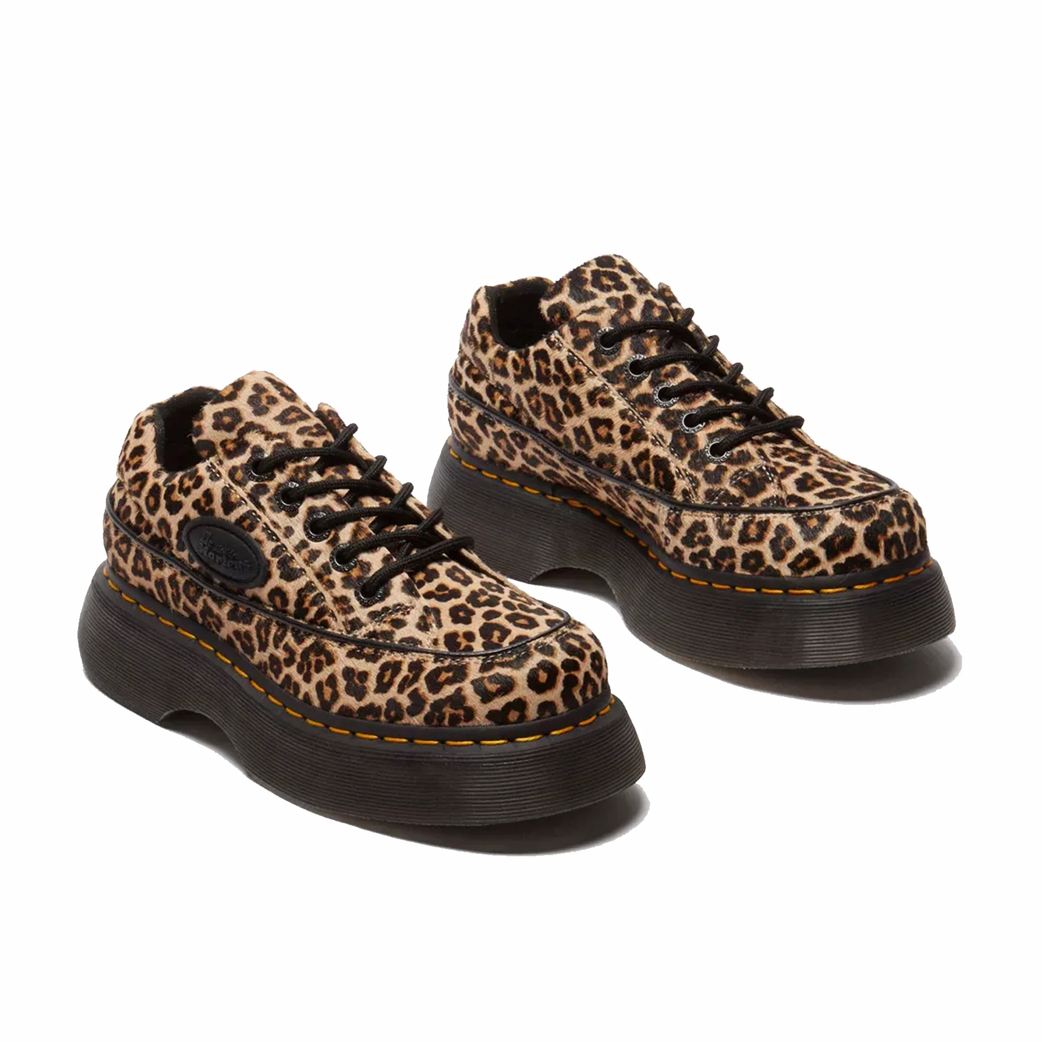 Dr. Martens Women's Buzz 5-Eye Shoes - Leopard (Light Tan) - Image 3