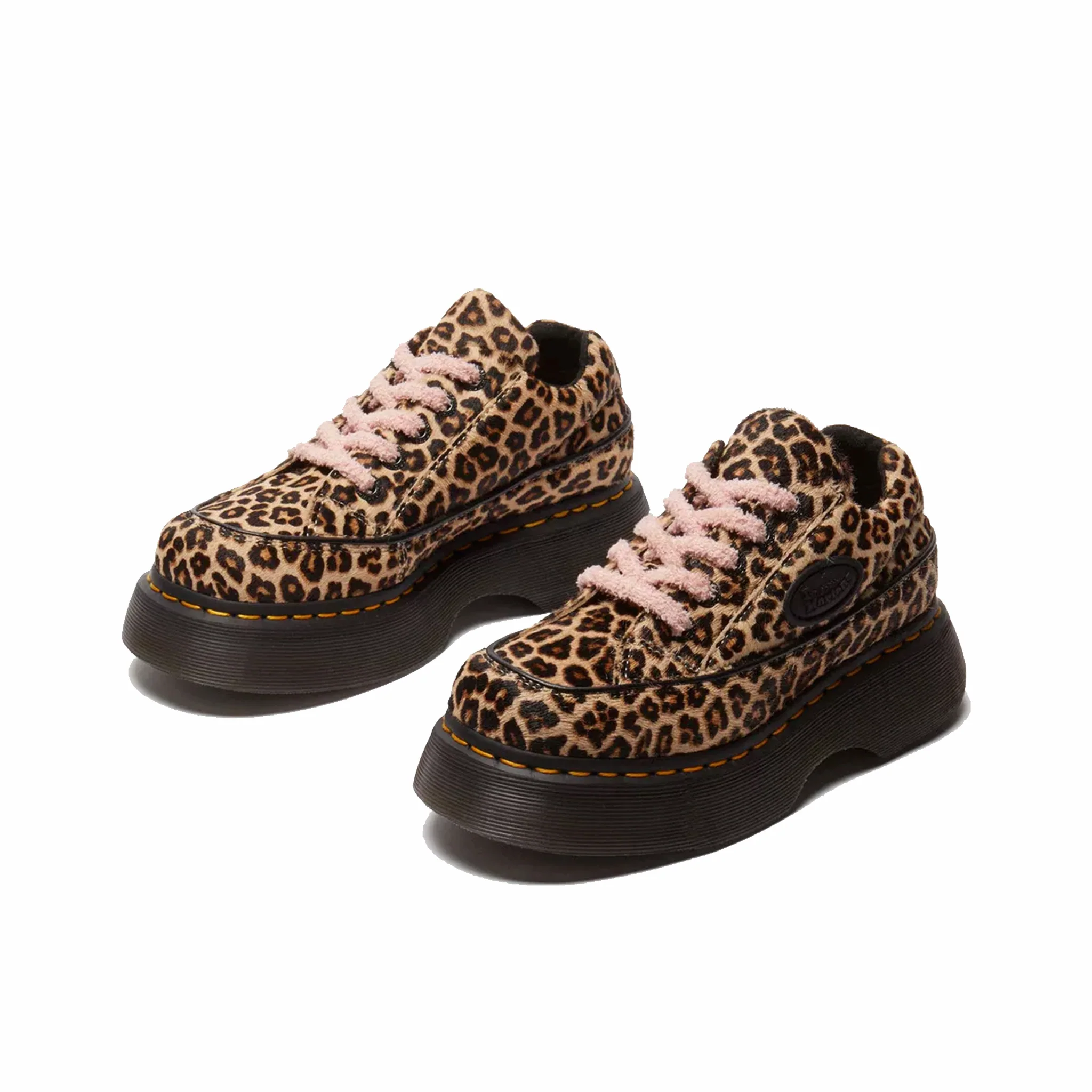 Dr. Martens Women's Buzz 5-Eye Shoes - Leopard (Light Tan) - Image 4