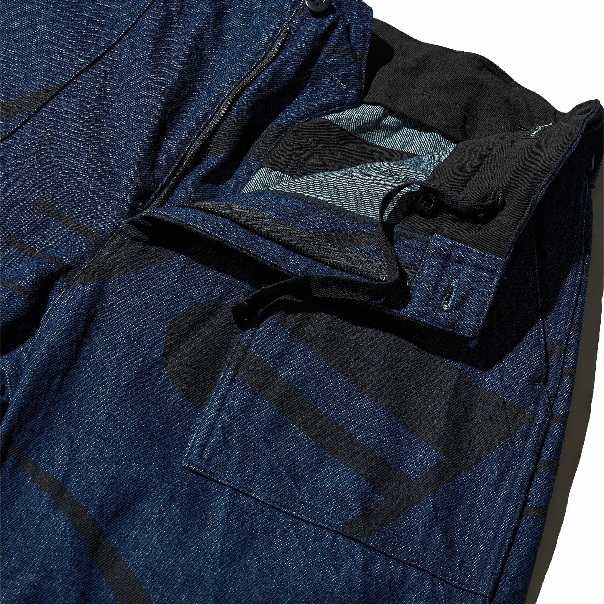 Engineered Garments Fatigue Pant "Music Note Print" - 12oz Denim (Indigo) - Image 3
