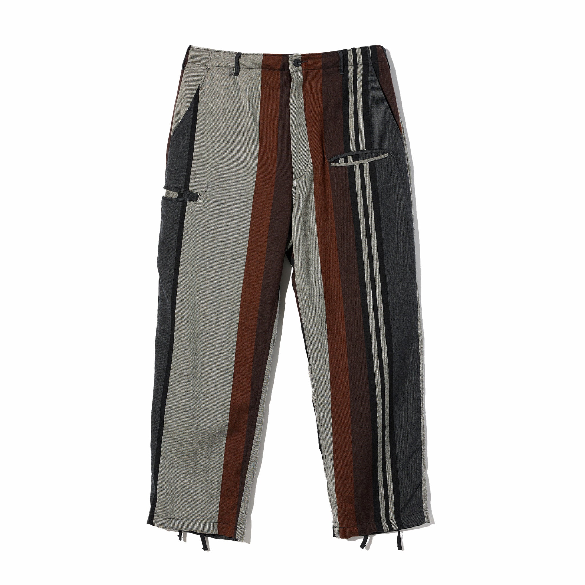 Engineered Garments NNP Pant - Multi Color Wide Stripe Worsted Wool (Grey)