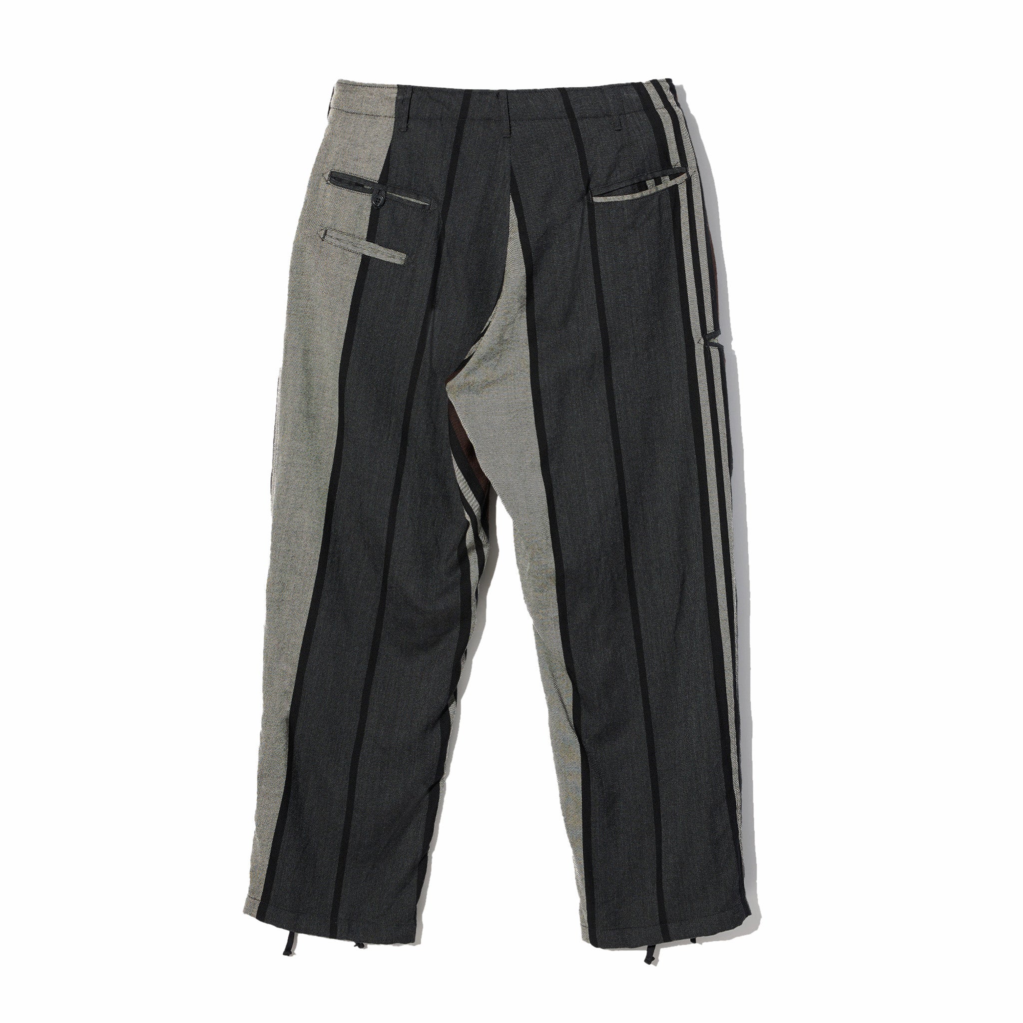 Engineered Garments NNP Pant - Multi Color Wide Stripe Worsted Wool (Grey) - Image 2