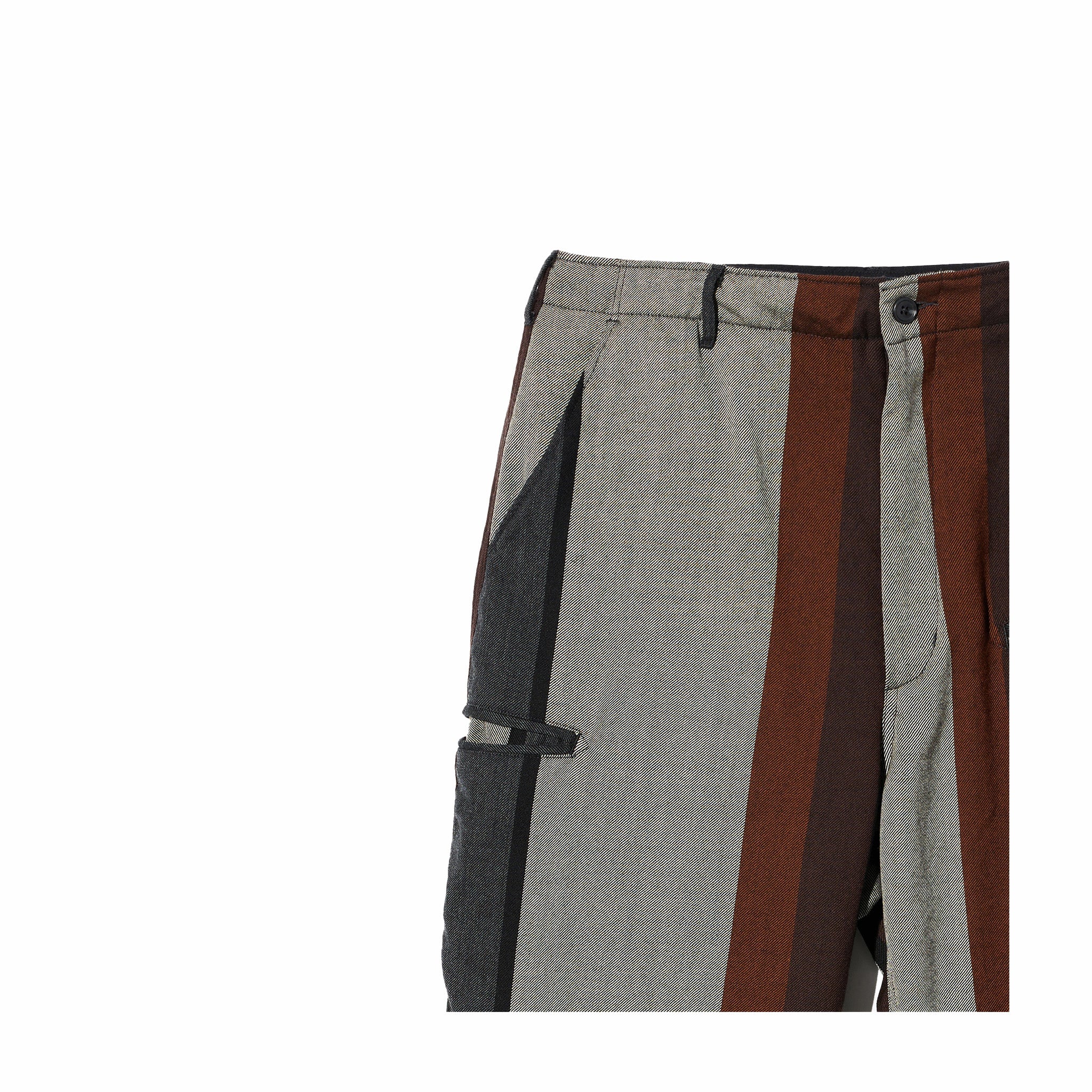 Engineered Garments NNP Pant - Multi Color Wide Stripe Worsted Wool (Grey) - Image 3