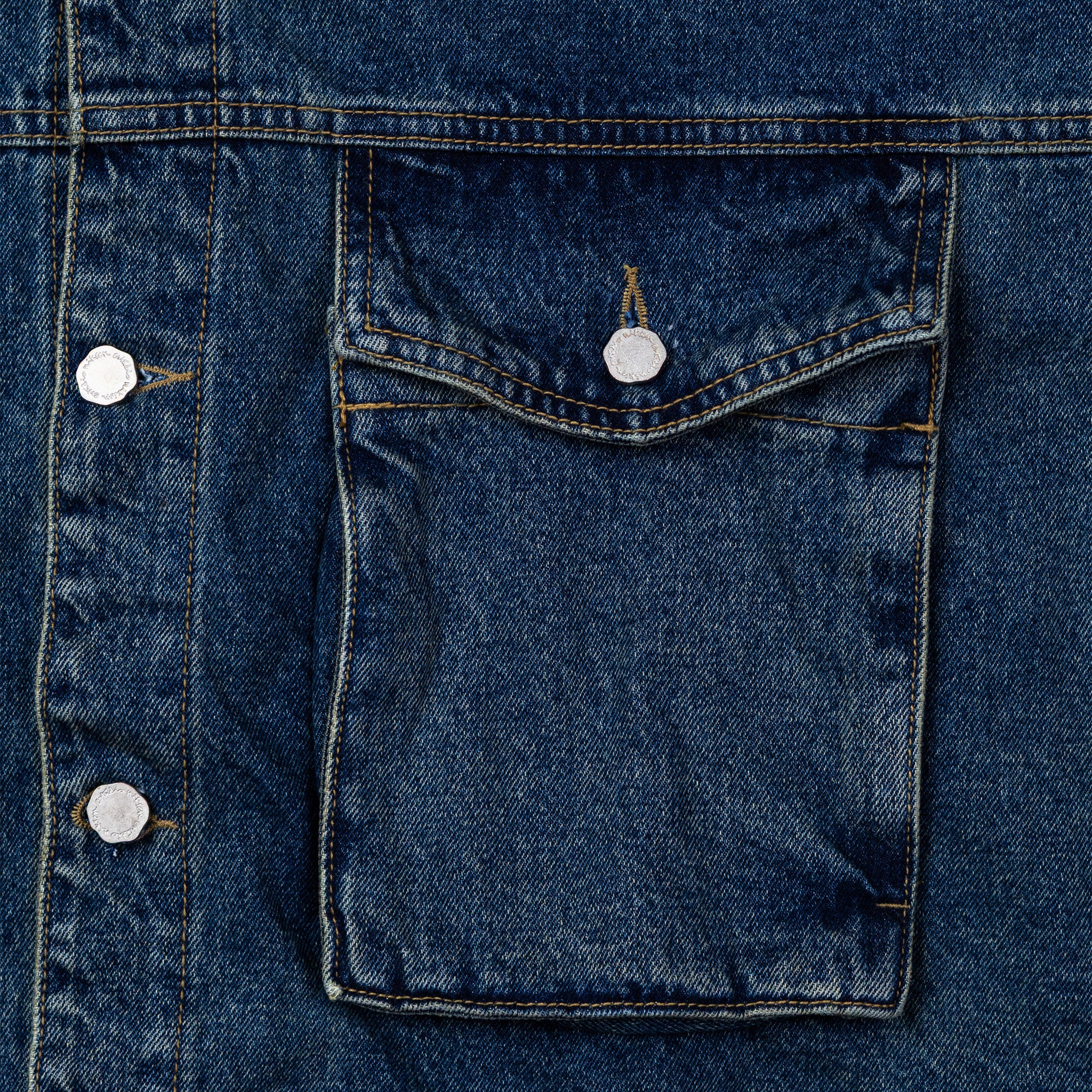 Estudio Niksen Boxy Denim Trucker Jacket (Blue Wash) - Image 4
