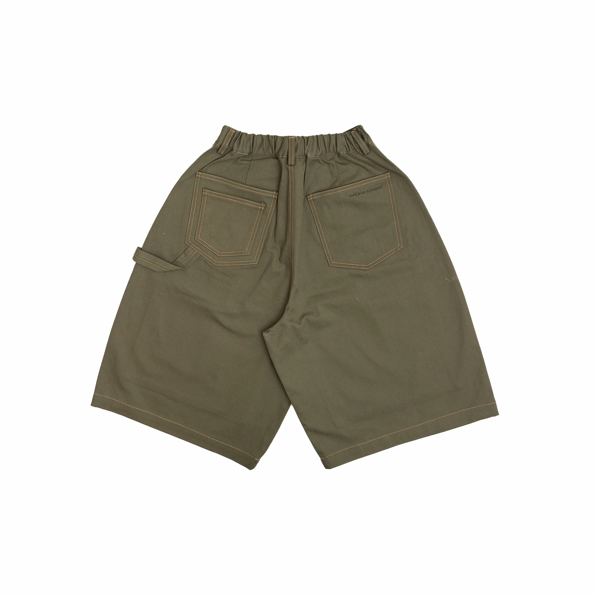 Estudio Niksen Carpenter Wide Shorts (Khaki) - Image 2