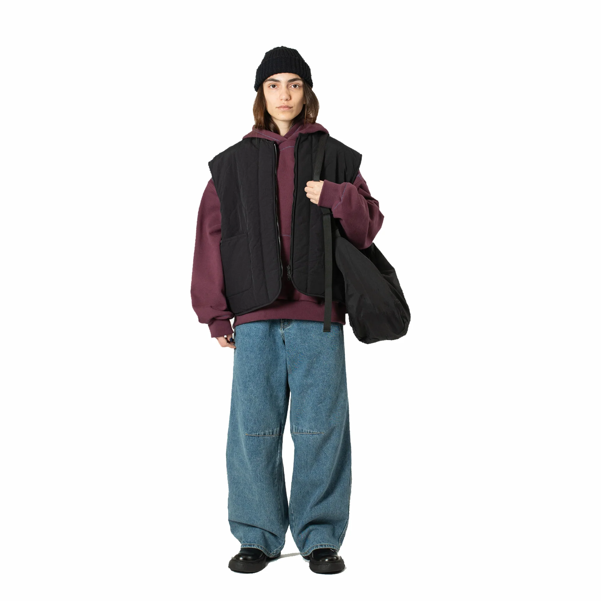 Estudio Niksen Half-Dart Maxi Jeans (Blue) - Image 5