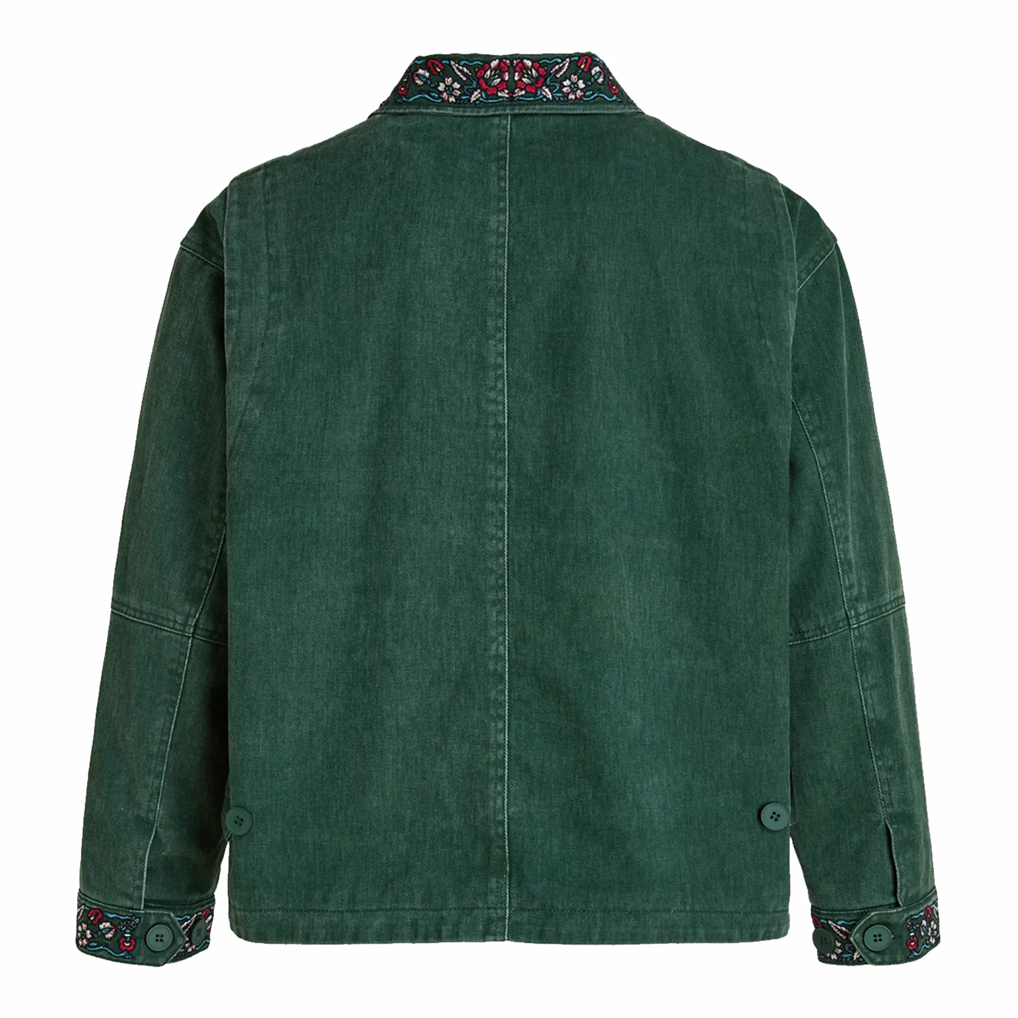 Found Jockey Club Embroidered Work Jacket (Vintage Forest) - Image 2