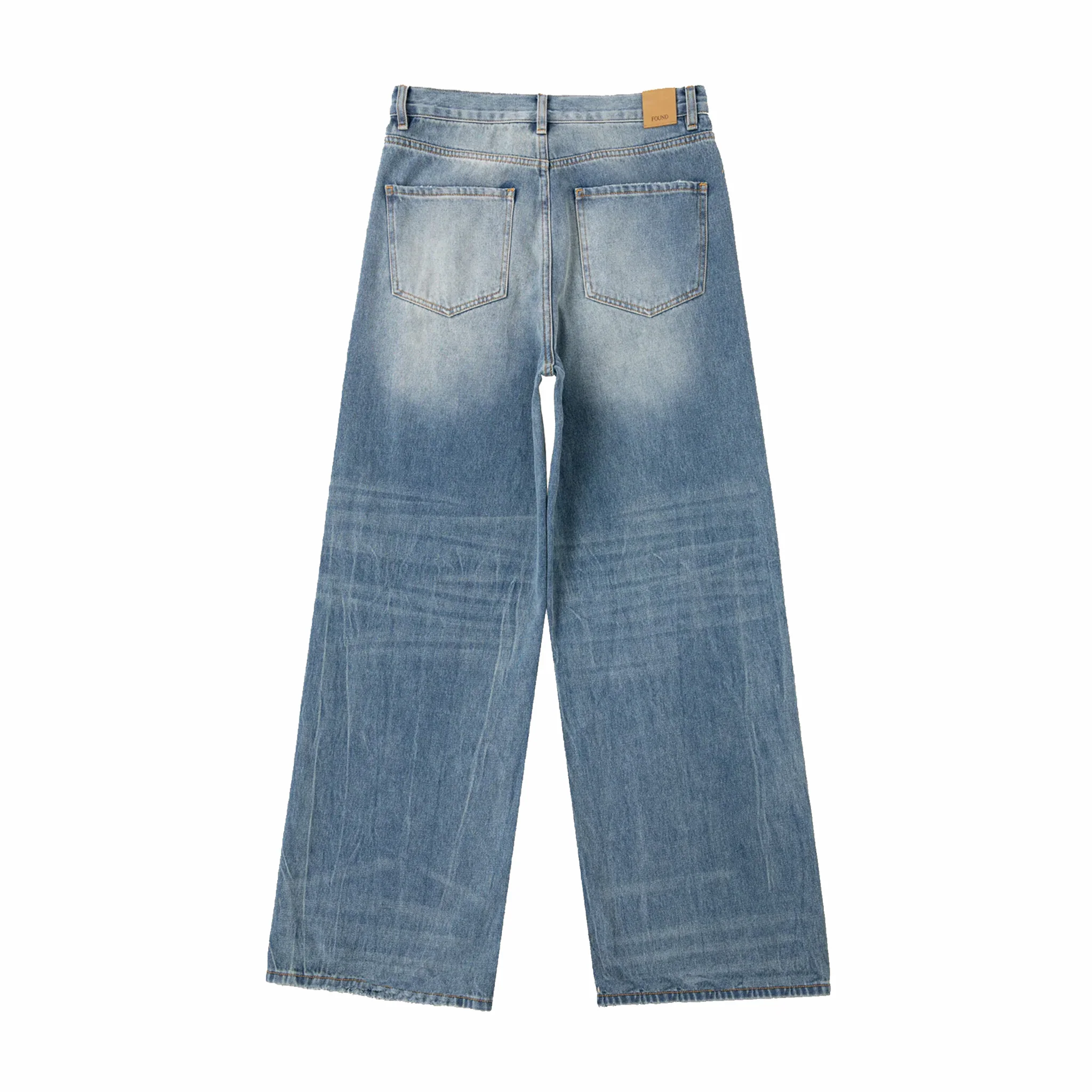 Found Lacy Baggy Jeans (Vintage Blue) - Image 2
