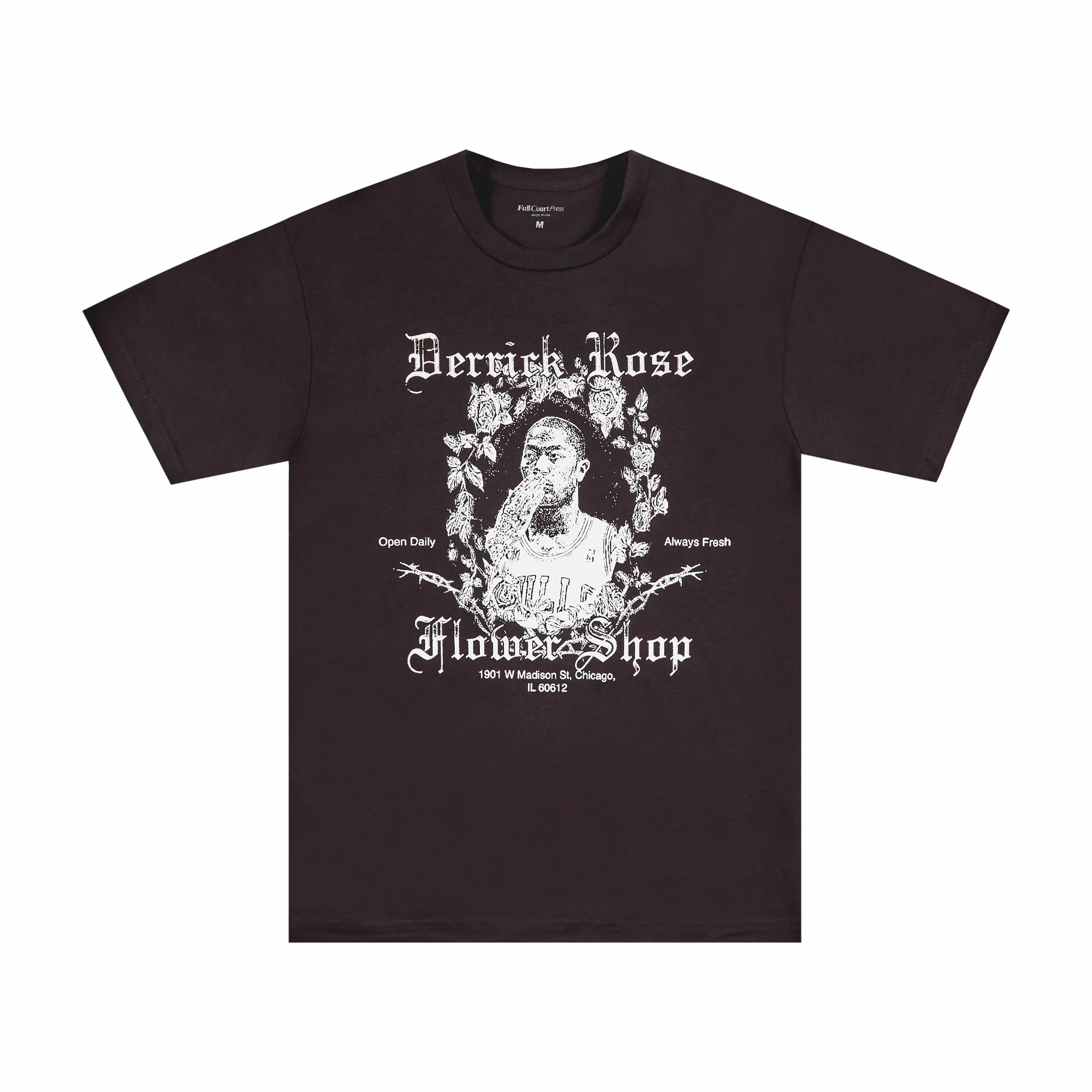 Full Court Press Rose T-Shirt (Black)