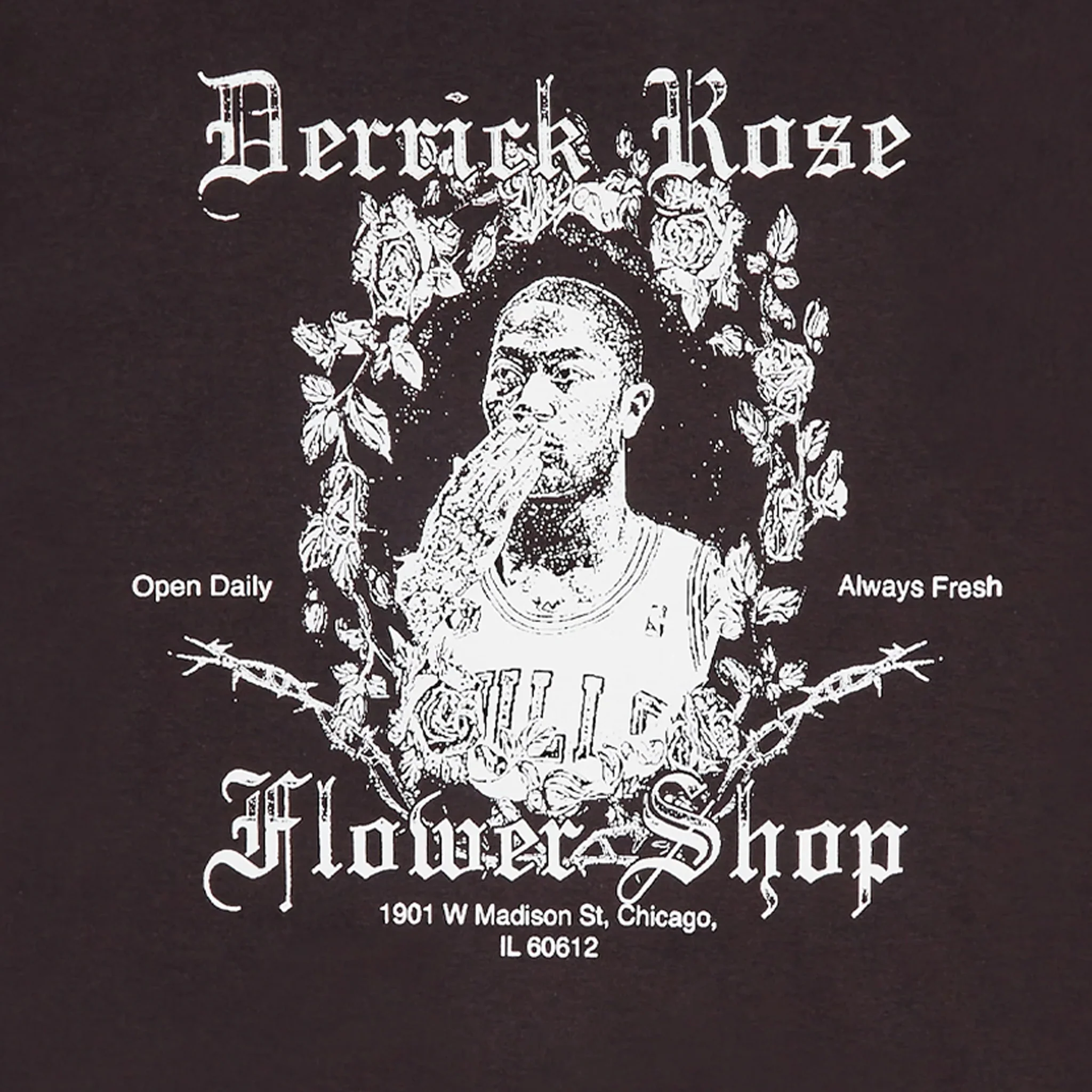 Full Court Press Rose T-Shirt (Black) - Image 2