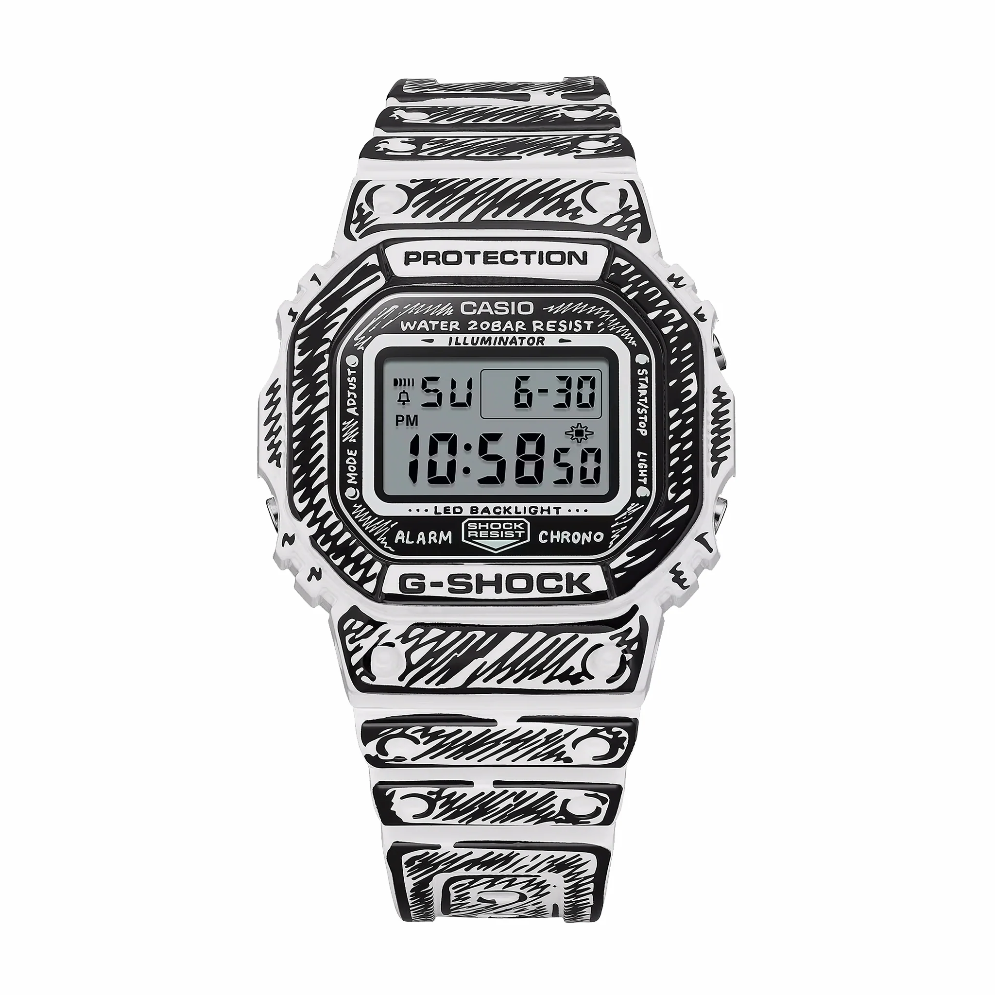 G-SHOCK x Joshua Vides DW5600JV-7 (White)