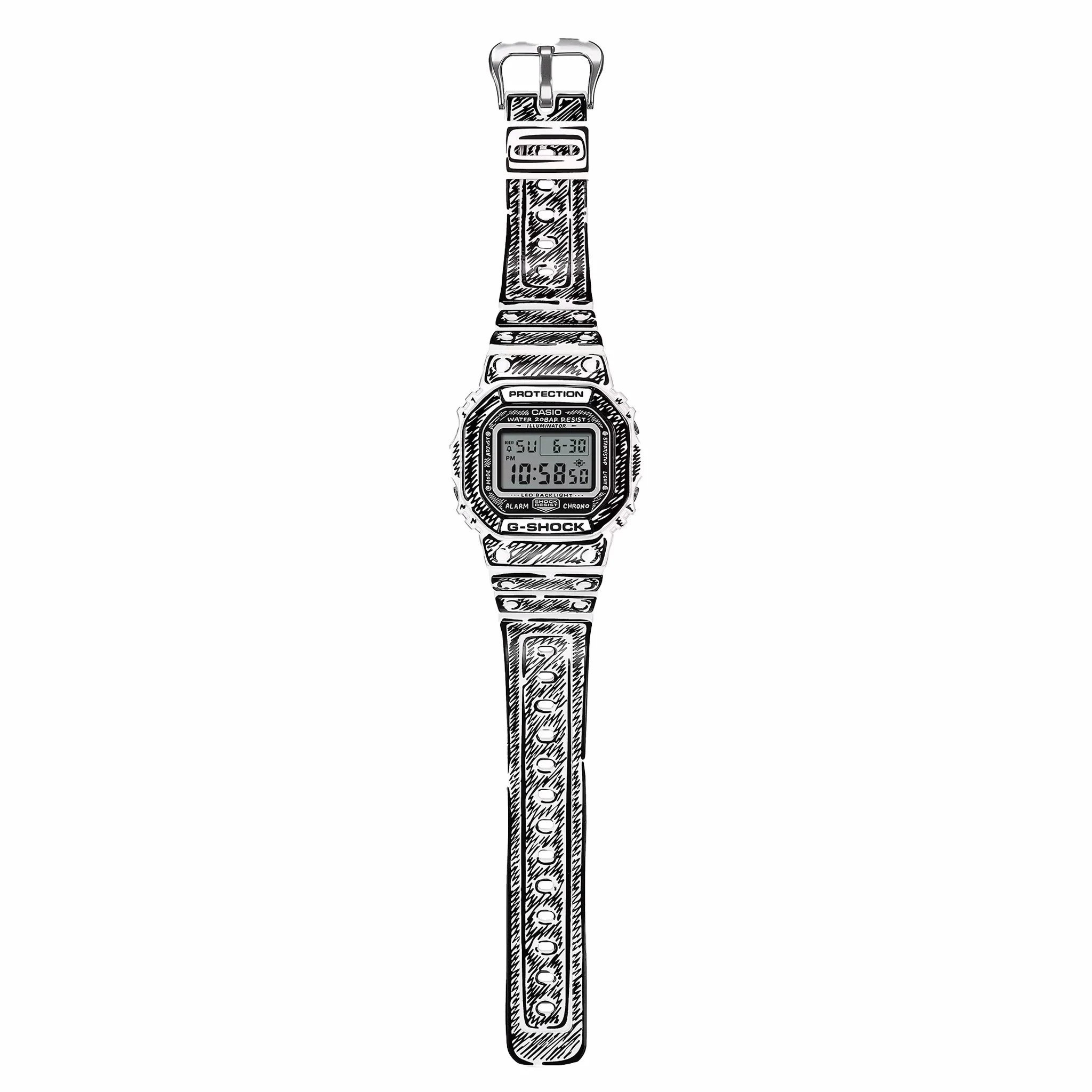 G-SHOCK x Joshua Vides DW5600JV-7 (White) - Image 5