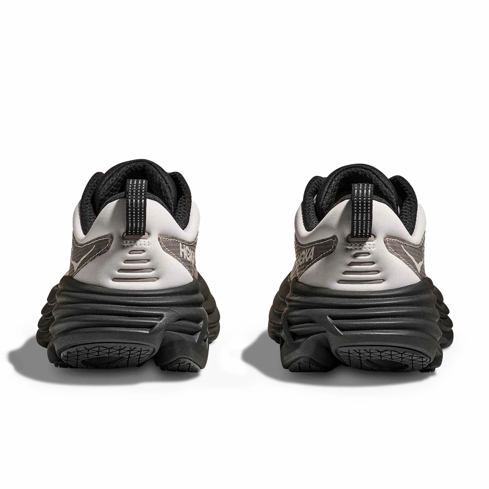 Hoka Men's Bondi 8 TS Caged (Grout/Carbon Black) - Image 4