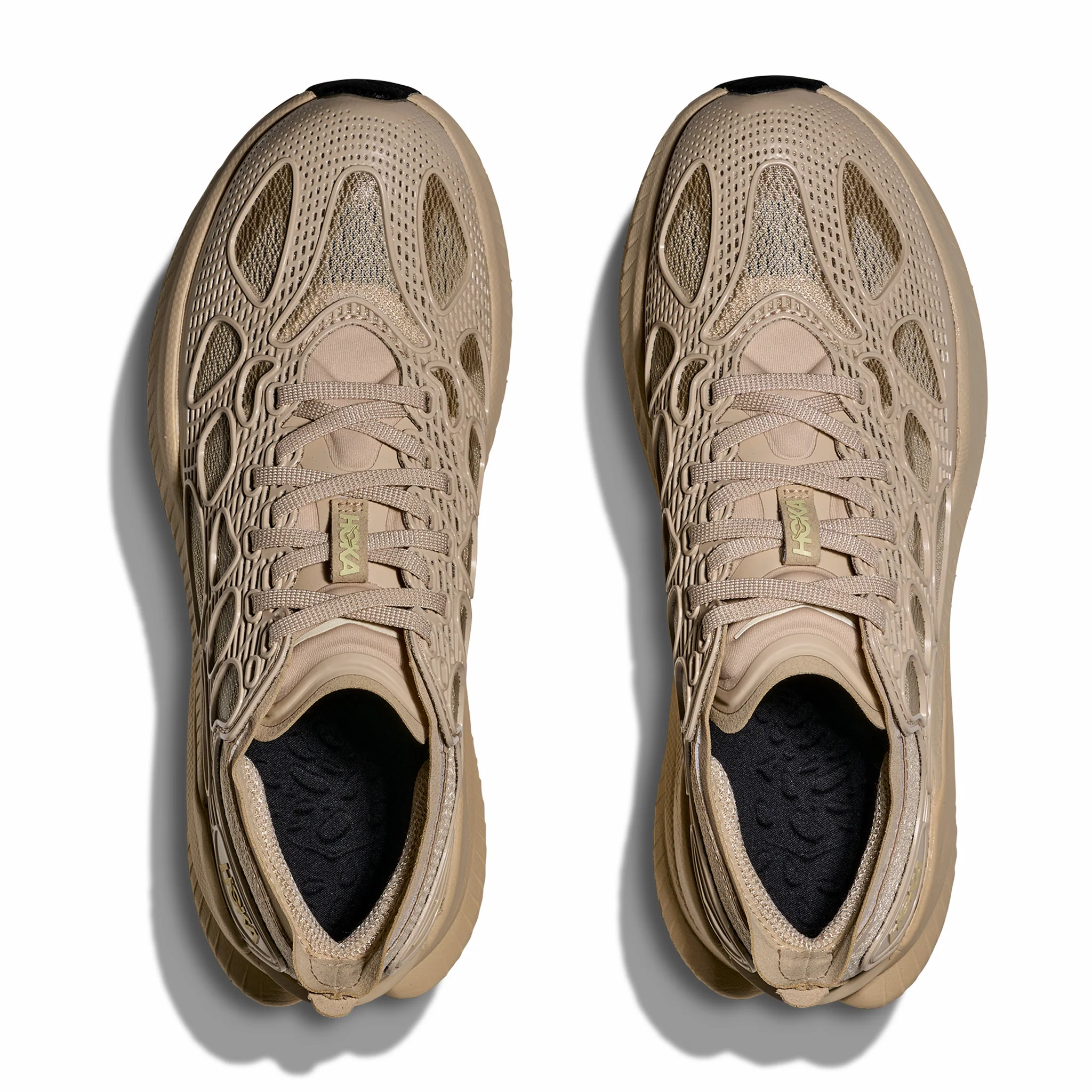 Hoka Men's Mach x Caged (Cream/Split Pea) - Image 3