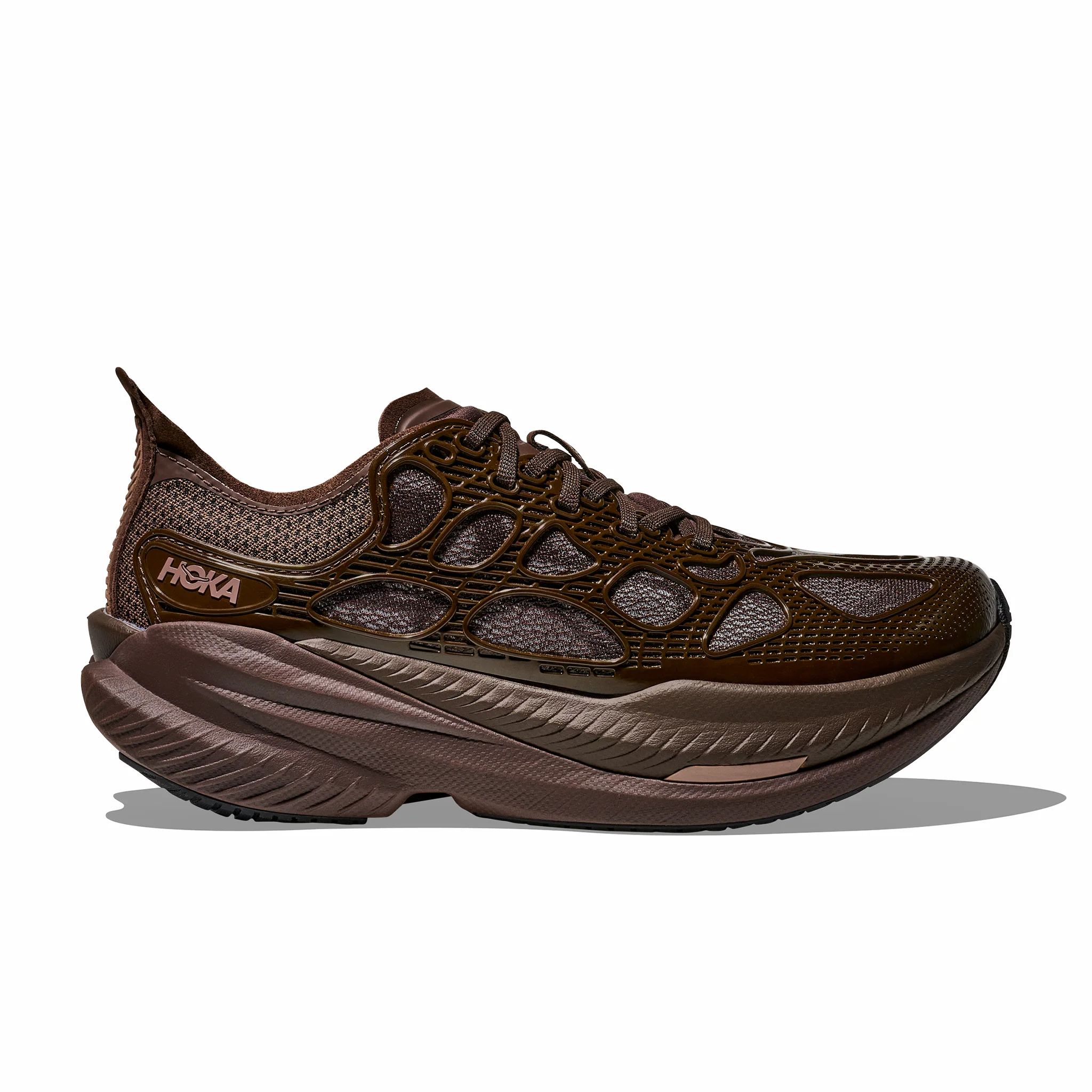 HOKA Men's Mach X Caged (Walnut/Soaring Blue)