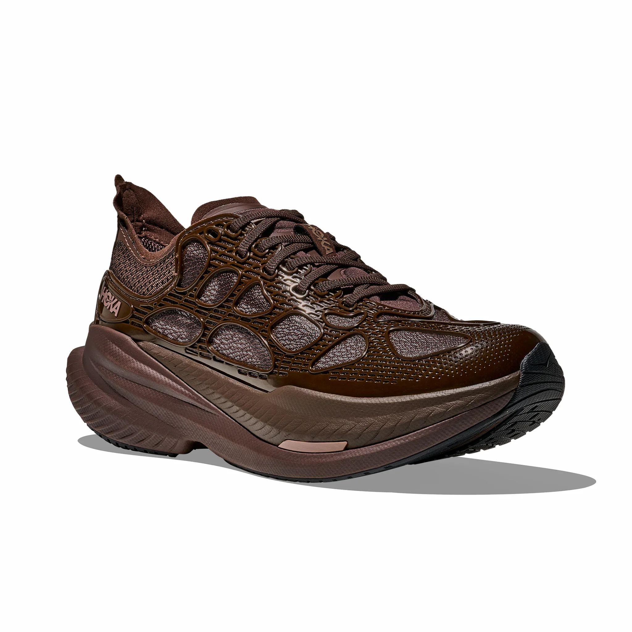 HOKA Men's Mach X Caged (Walnut/Soaring Blue) - Image 3