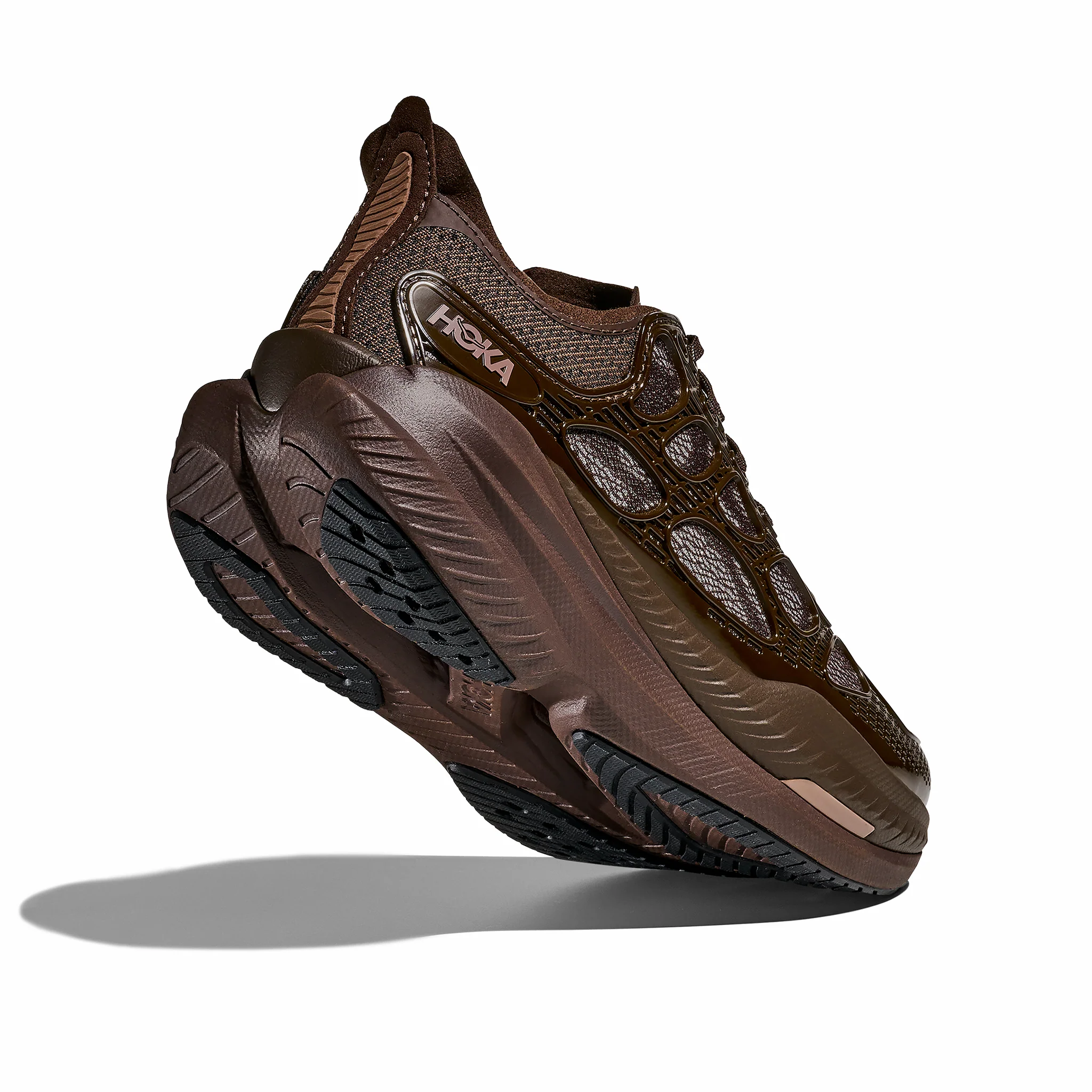 HOKA Men's Mach X Caged (Walnut/Soaring Blue) - Image 5