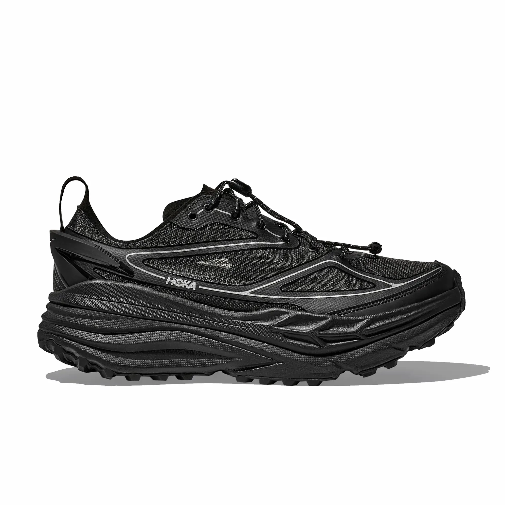Hoka Men's Stinson One7 (Black/Silver)