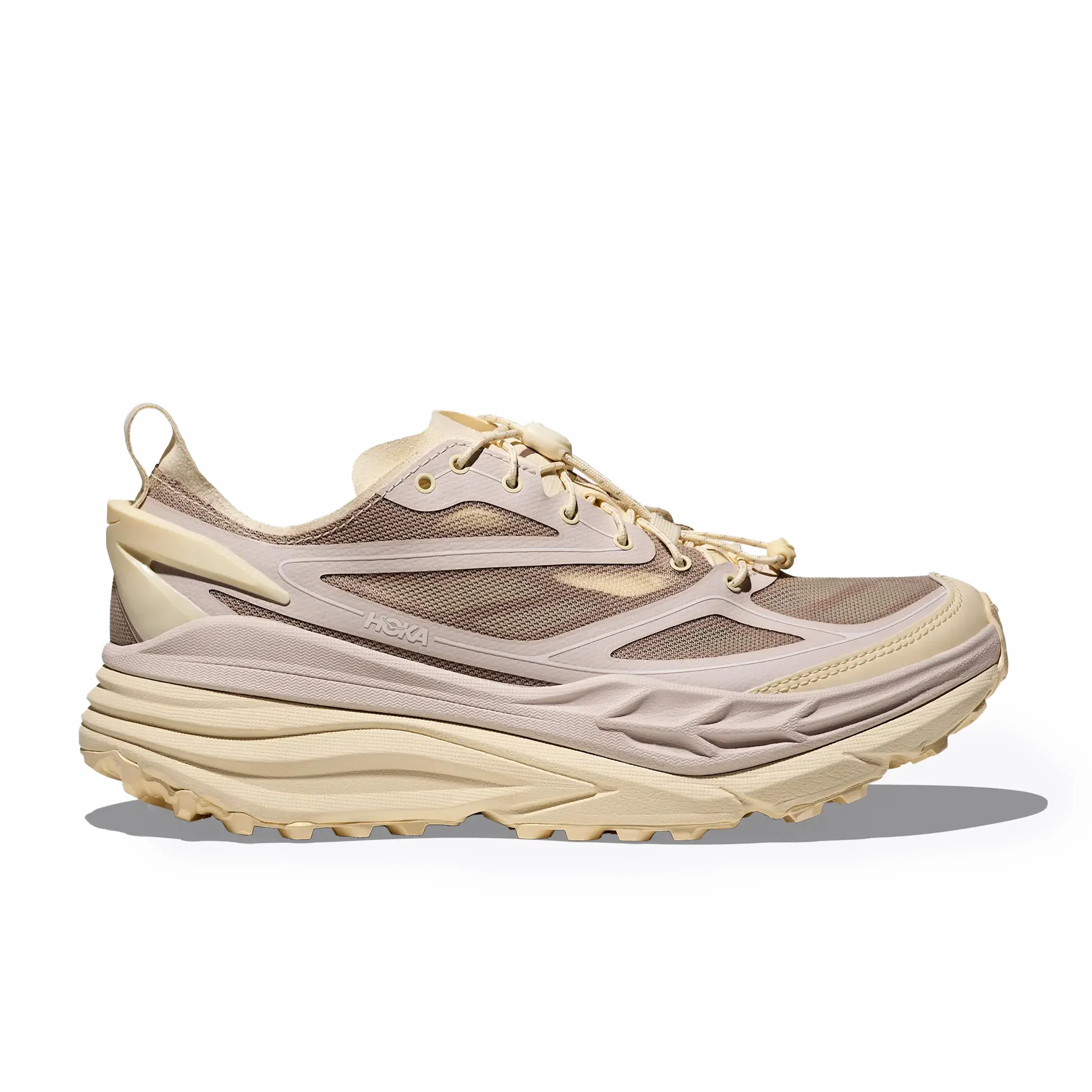 Hoka Men's Stinson One7 (Stucco/Vintage Yellow)