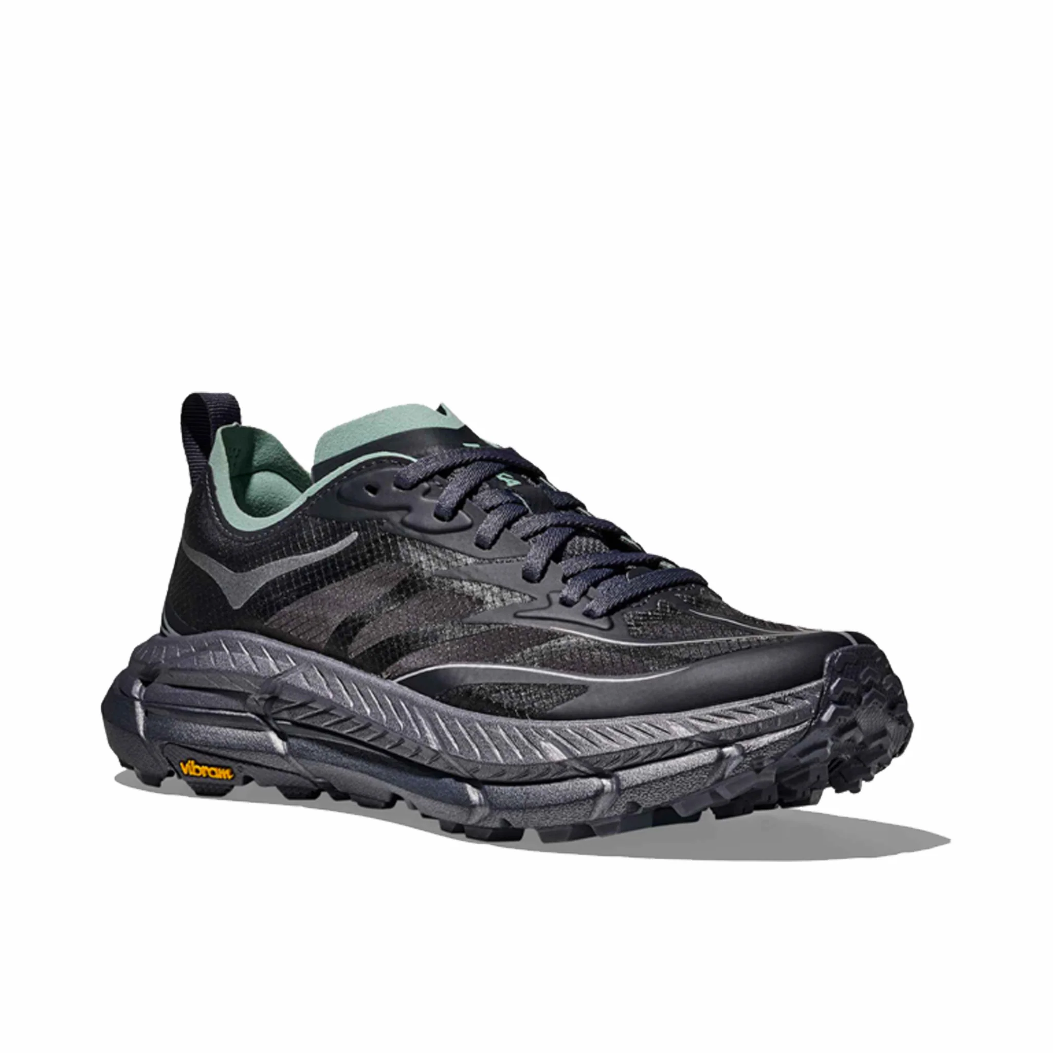 HOKA Unisex Mafate Speed 4 Lite (Charcoal Grey/Jade) - Image 2