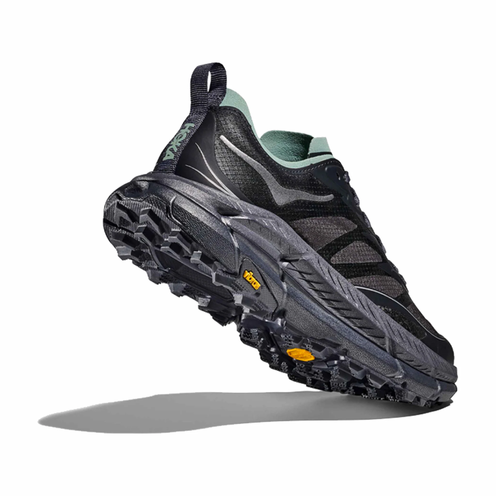 HOKA Unisex Mafate Speed 4 Lite (Charcoal Grey/Jade) - Image 4