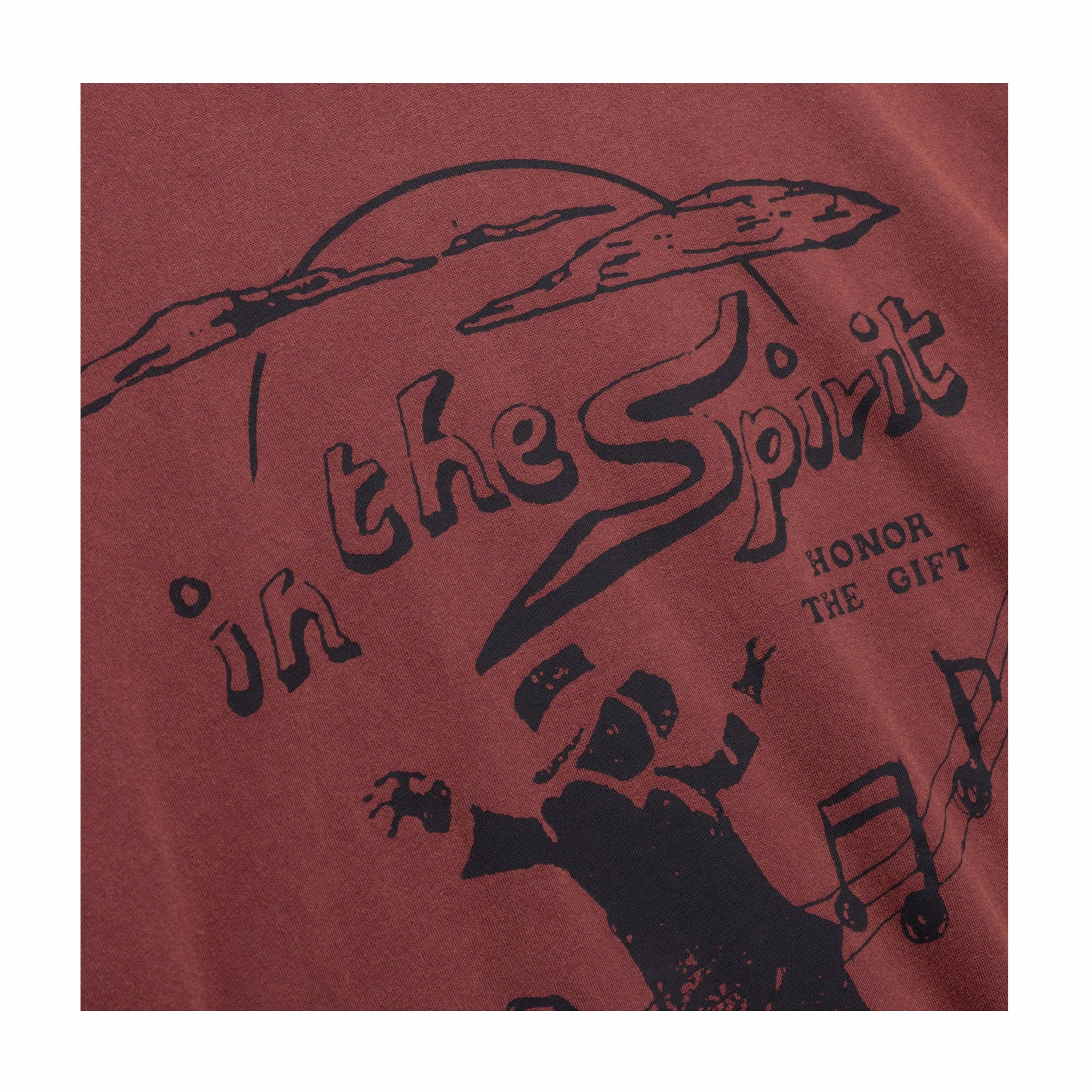Honor The Gift In The Spirit T-Shirt (Burgundy) - Image 2