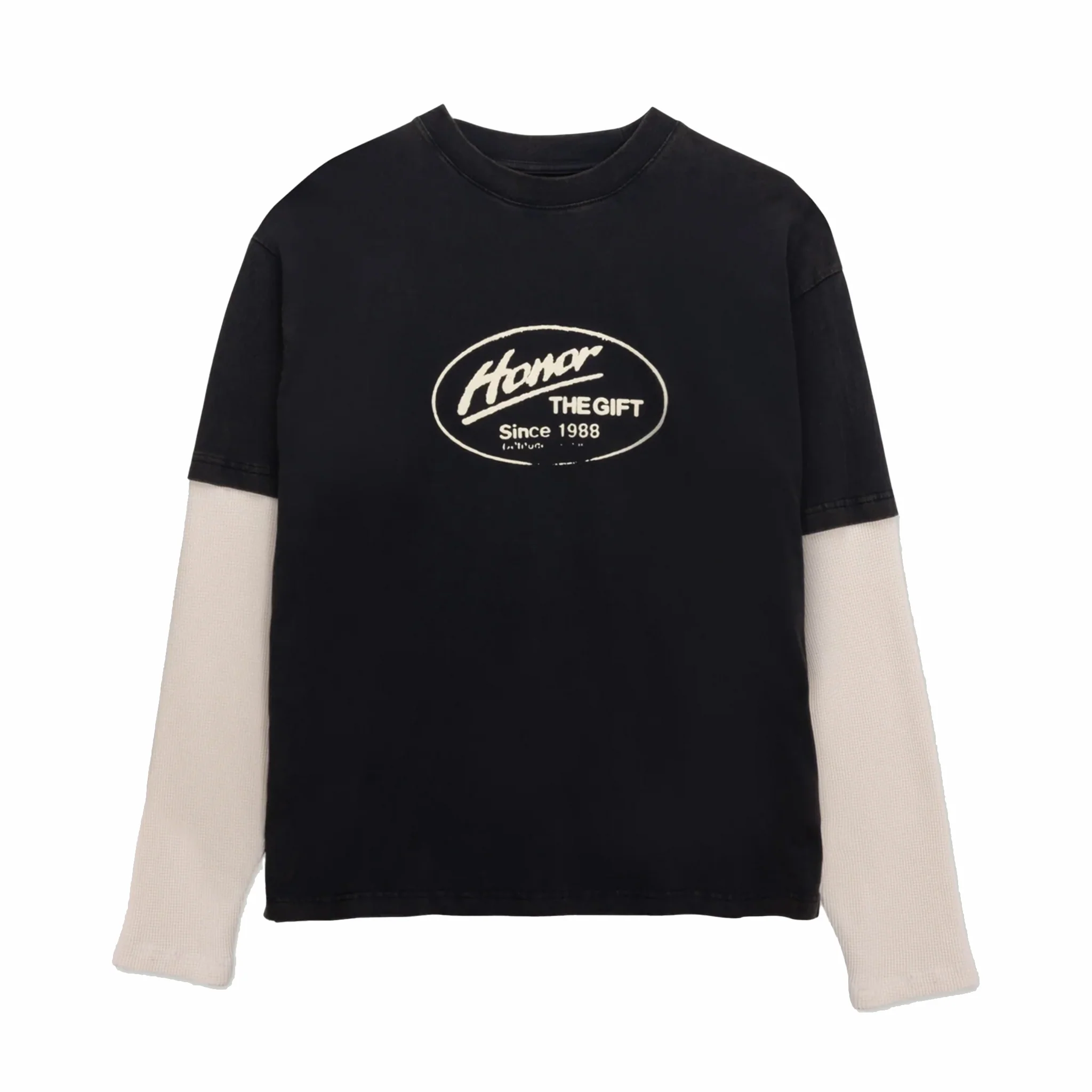Honor The Gift Just Be Longsleeve T-Shirt (Black)