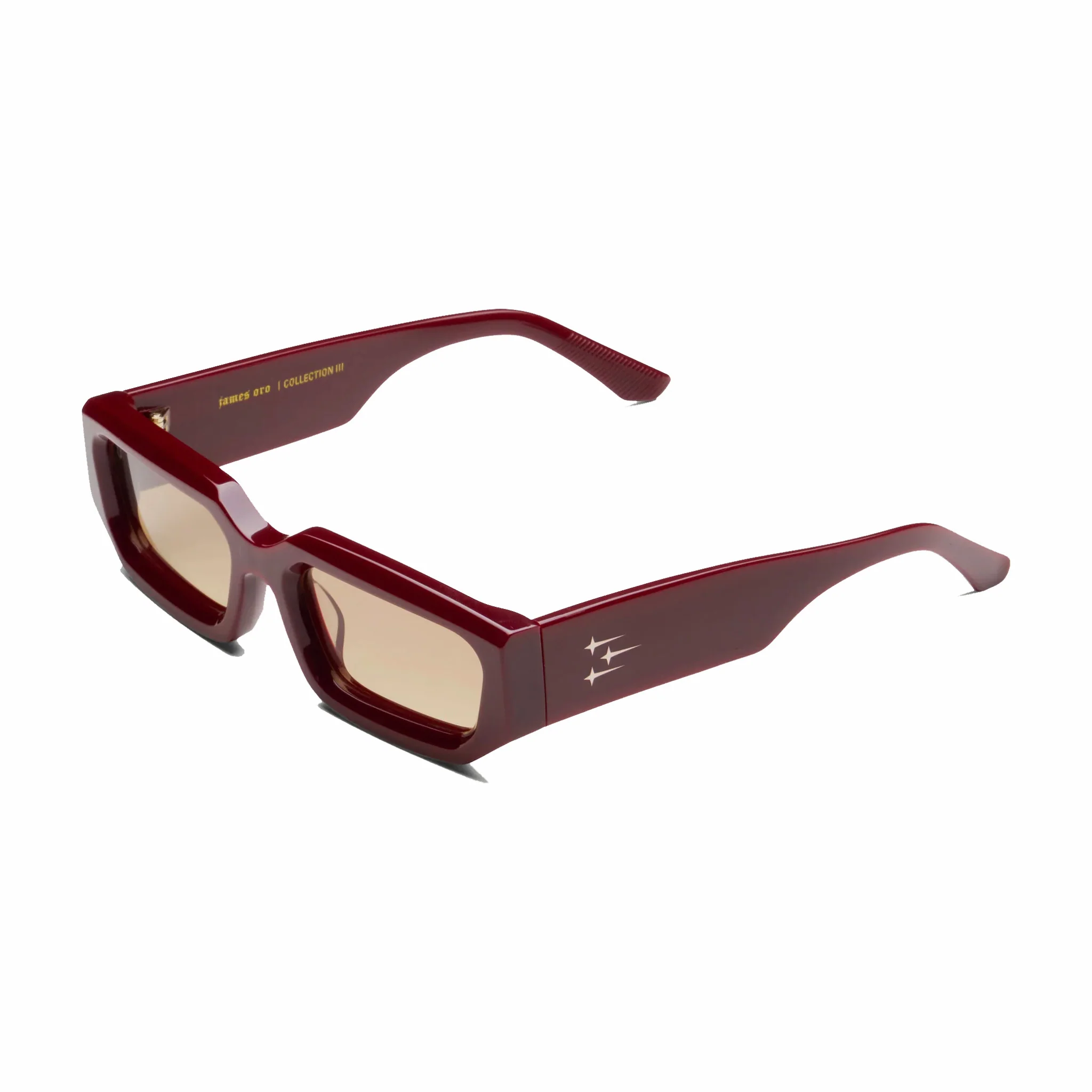 James Oro Bordeaux "Dune" (Brown Tint/Bordeaux Frame) - Image 3