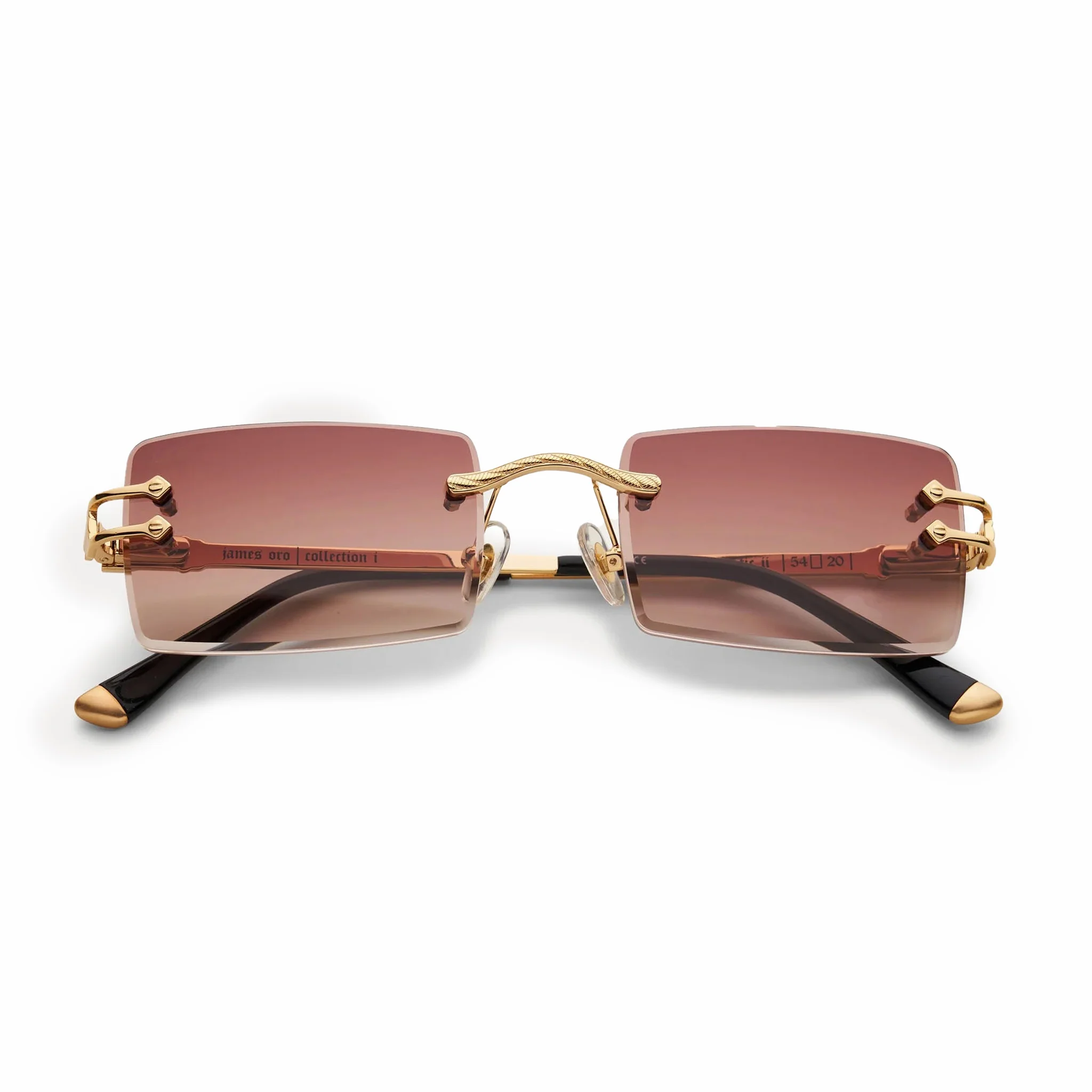 James Oro Brown Tint Authentic II (Brown Tint/Gold Frame)