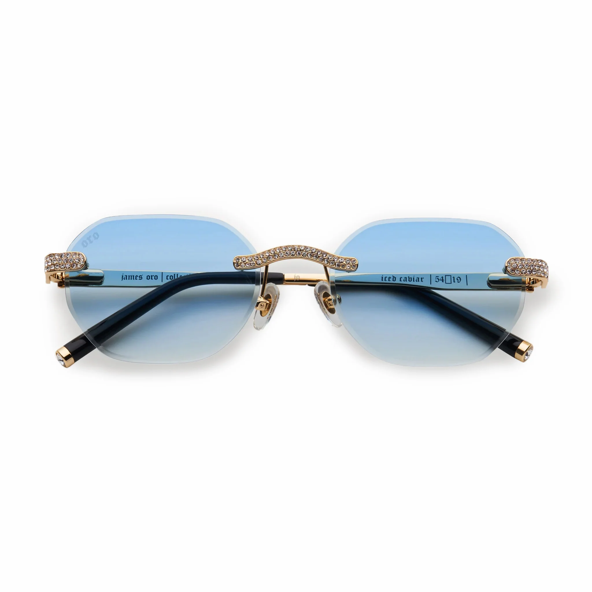 James Oro Iced Blue Tint Opus (Blue Tint/Gold Frame)