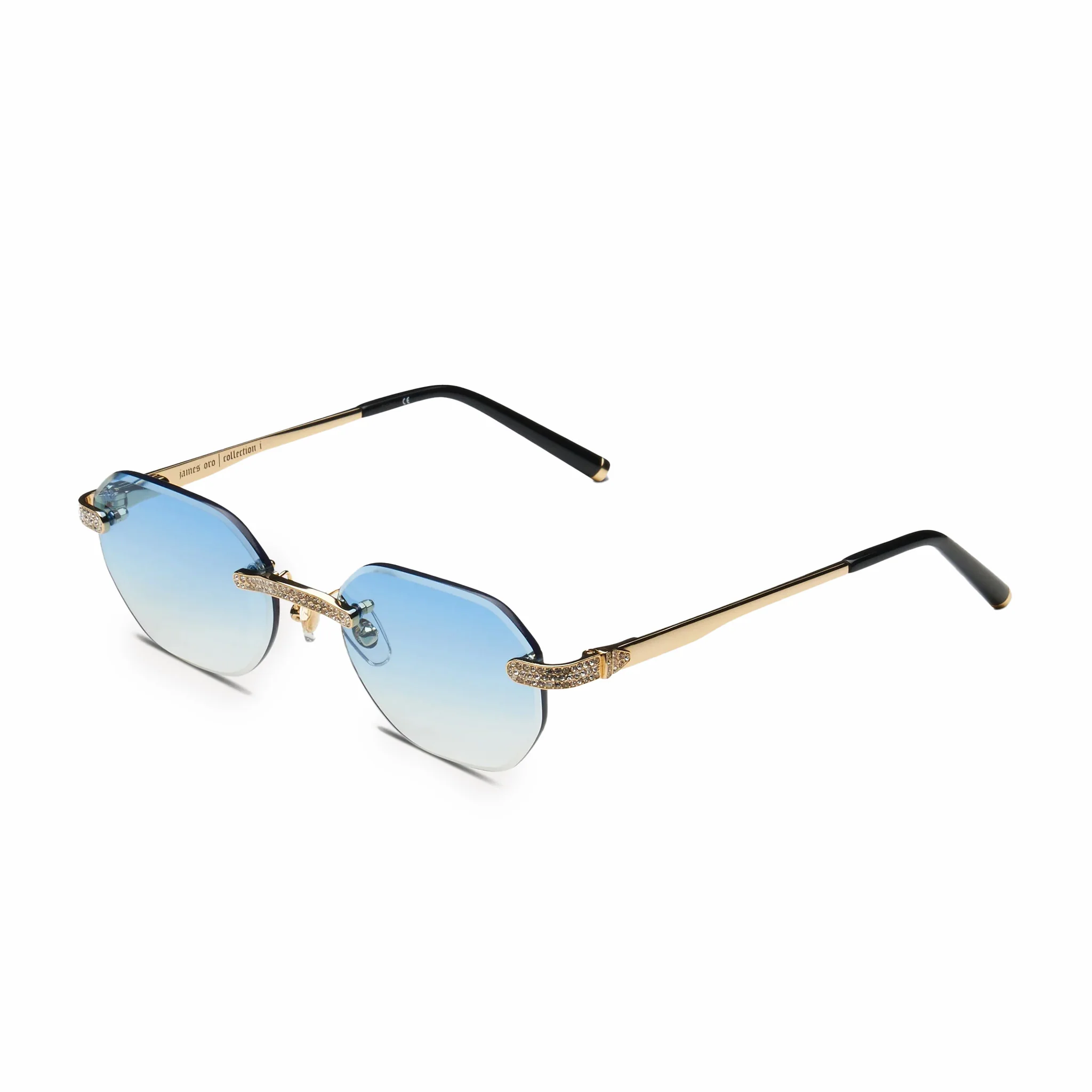 James Oro Iced Blue Tint Opus (Blue Tint/Gold Frame) - Image 2