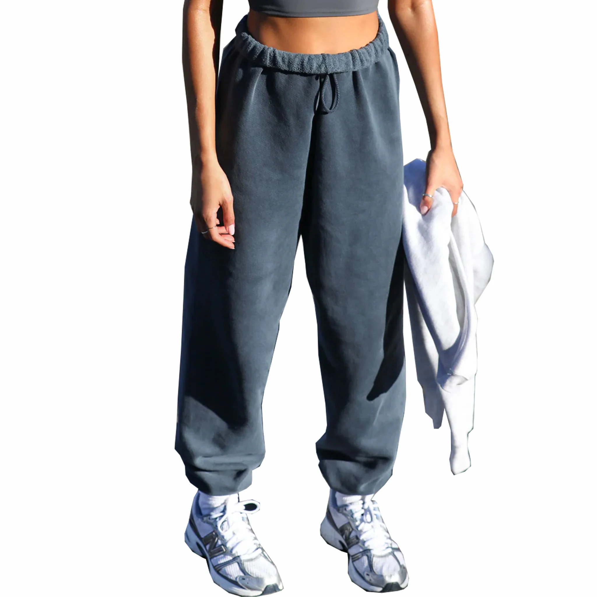 Joah Brown Oversized Jogger (Washed Navy French Terry) - Image 4