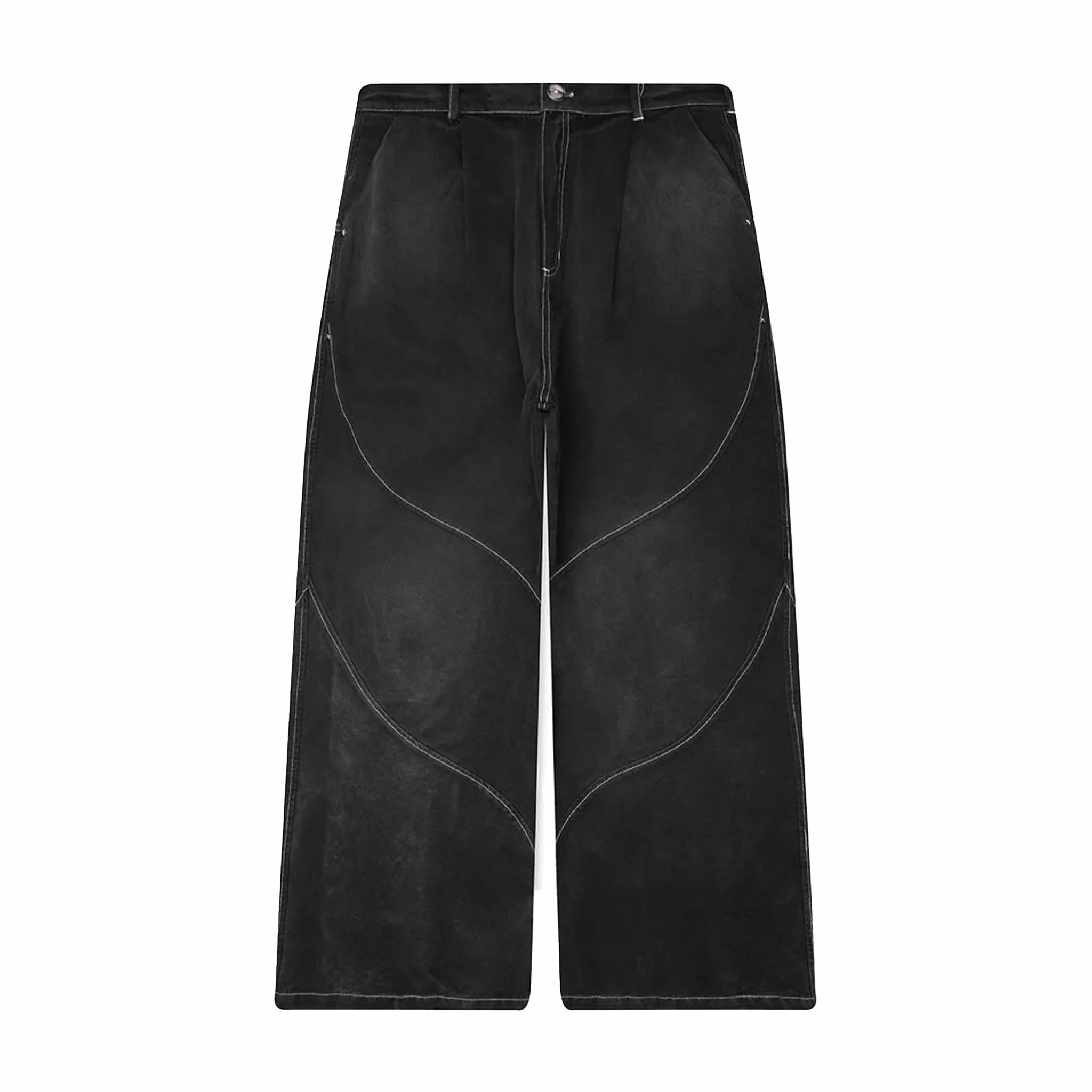 Jungles Denim Slant Pant (Washed Black)