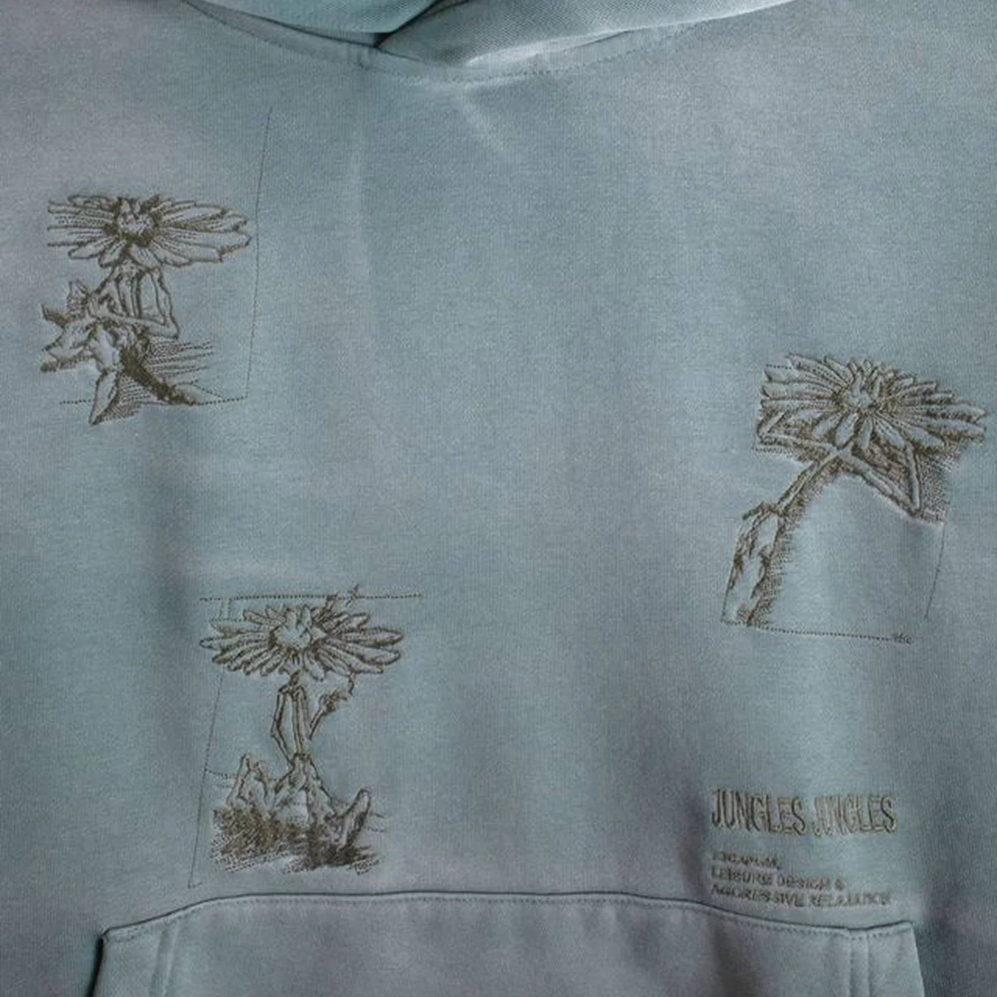 Jungles Hard Times Hoodie (Green) - Image 3